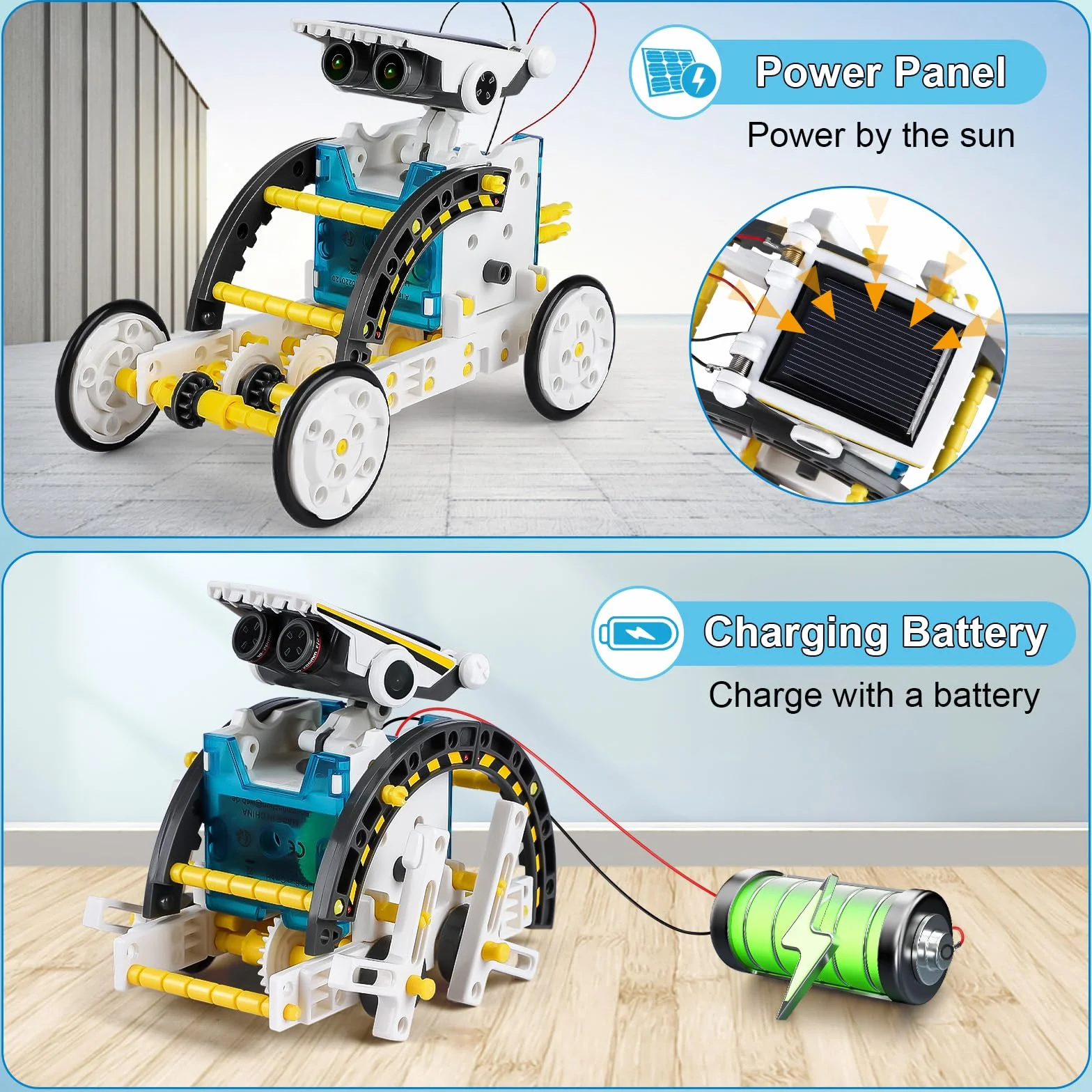 Robot Solaire 13 en 1, Jouet de Construction Éducatif pour Enfants 10-14 Ans