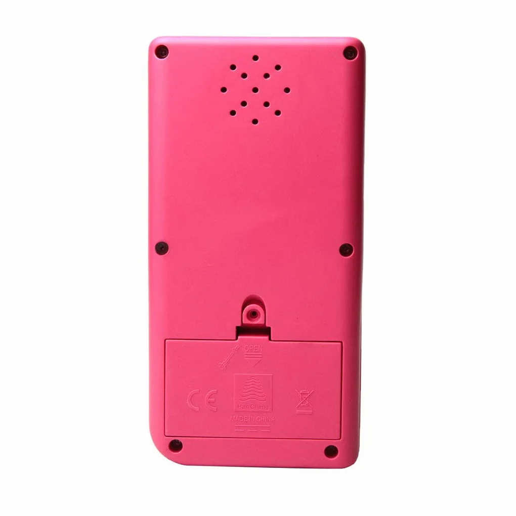 Console de Jeu en Brique Grand écran 9999 en 1 Rose - Jeu de Poche avec Réservoir, Course, Tir, Whac-A-Mole, Difficulté et Vitesse réglables