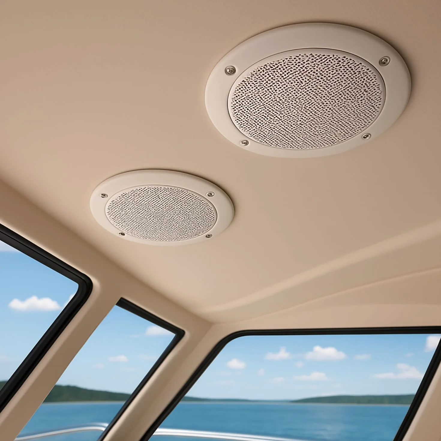 Diffusori da Incasso 20W RMS 100W Potenza Musicale per Ambienti Umidi, Confezione da 2
