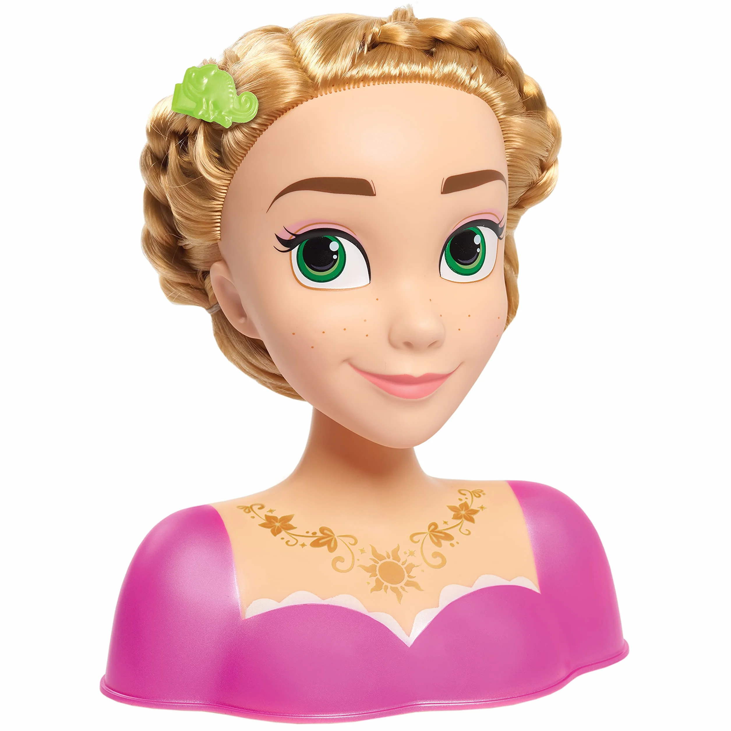 Tête à coiffer Raiponce Princesses Disney, Chevelure Blonde, Coffret de 10 Accessoires, Jouets pour Enfants de 3 Ans et Plus