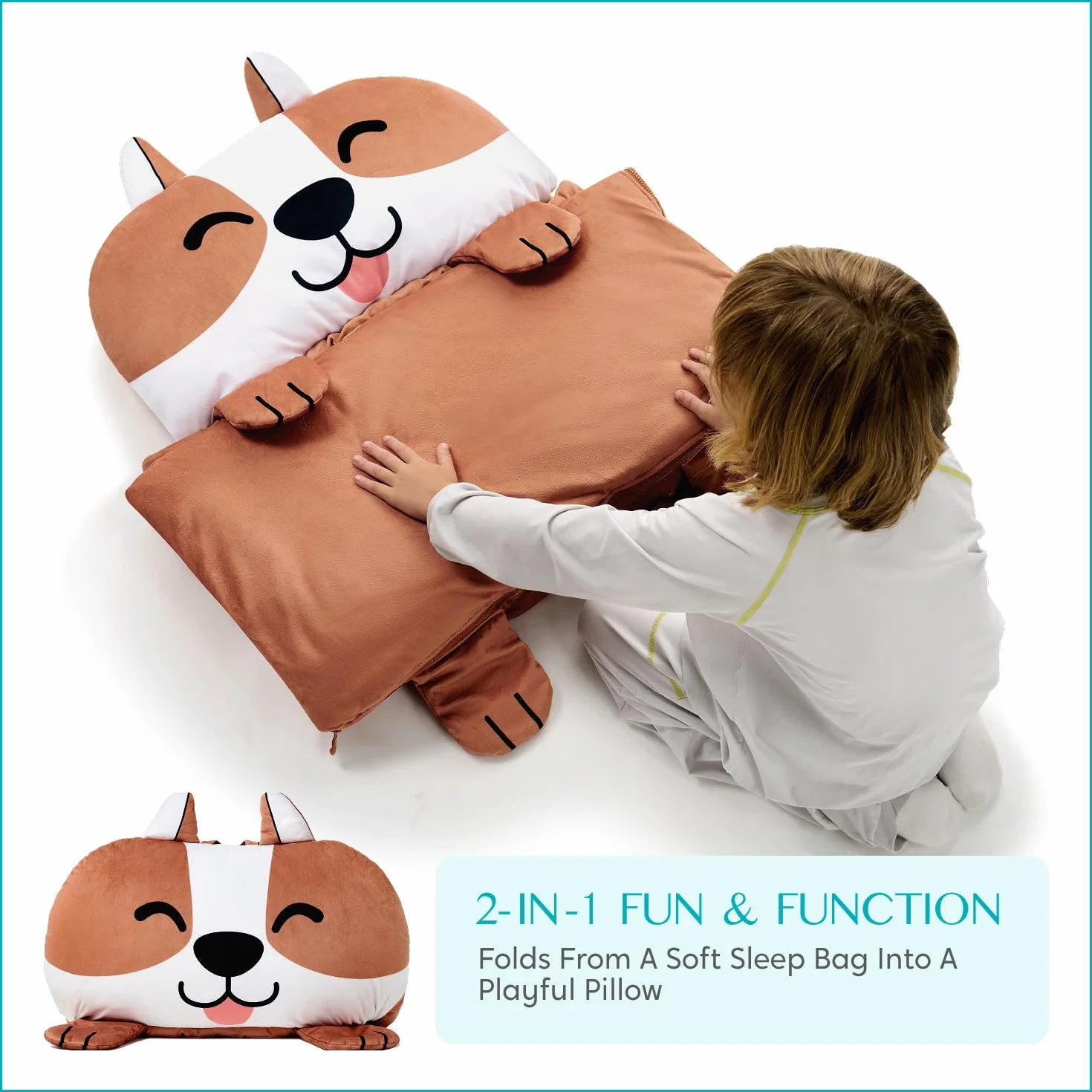 Joiedomi Sac de Couchage Enfant Tapis Enroulable Maternelle 3-7 Ans