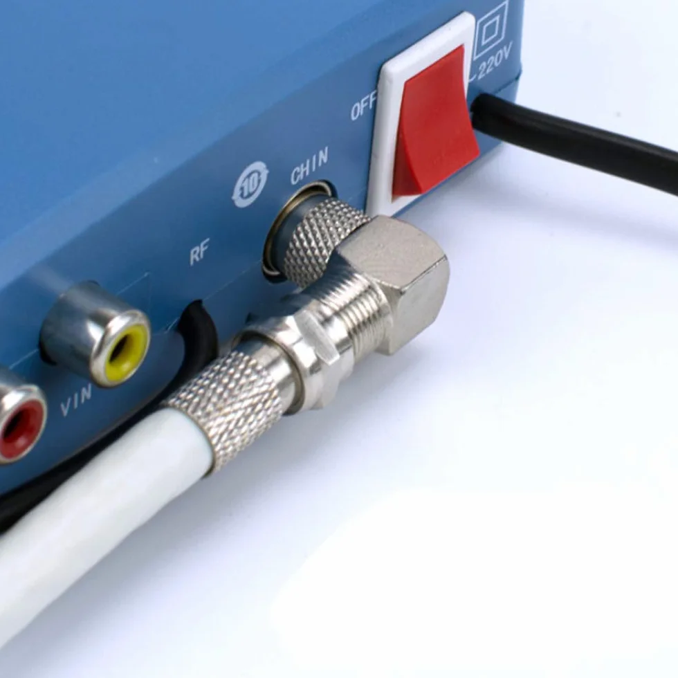 8 Pièces Connecteurs Coaxiaux RF 90 Degrés Type F Femelle à PAL Mâle/Femelle Adaptateurs Angle Droit