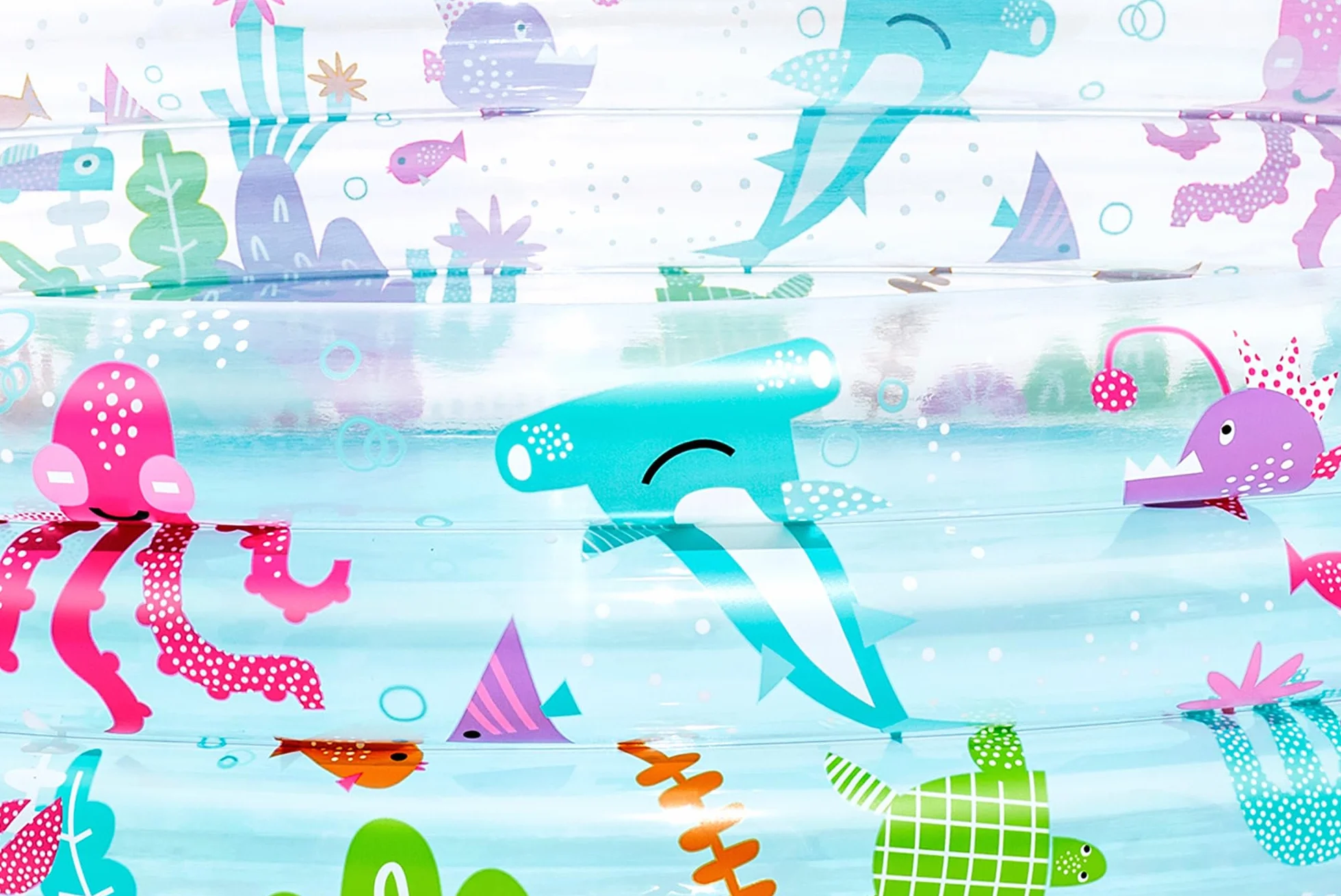 Bestway Pataugeoire Gonflable pour Enfants Trois Anneaux Deep Dive 183 cm x 183 cm x 33 cm Multicolore