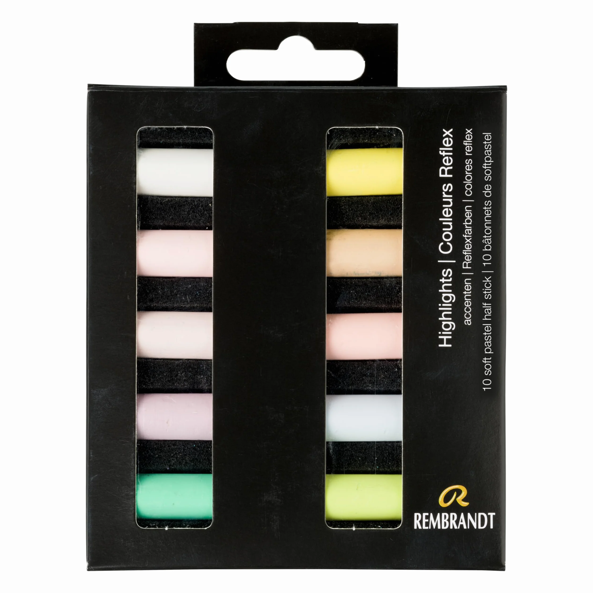 Rembrandt Pastel Doux Set Surligneurs 10 Demi-Pastels