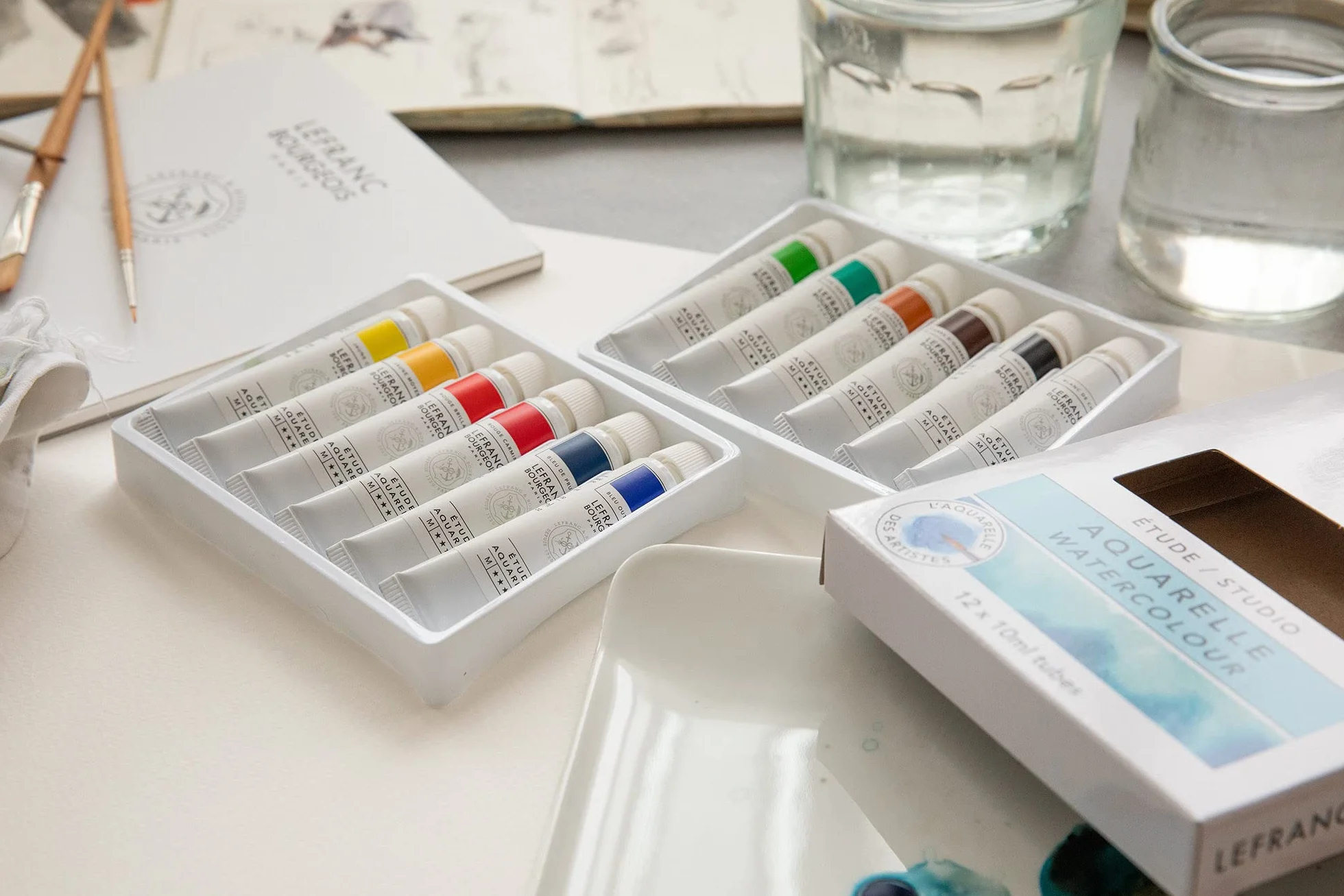 Lefranc Bourgeois Studio Aquarelle Coffret 12 Tubes