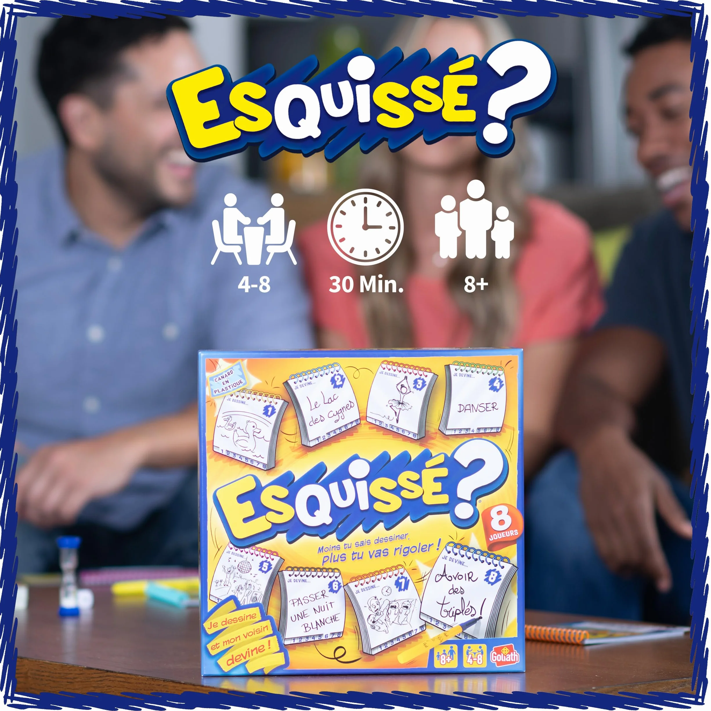 Goliath ESQUISSE 8 JOUEURS Jeu de Société pour Enfants dès 8 Ans - Dessin