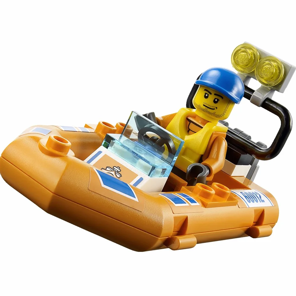 LEGO City 60012 Jeu de Construction Transporteur du Bateau du Garde Côtes