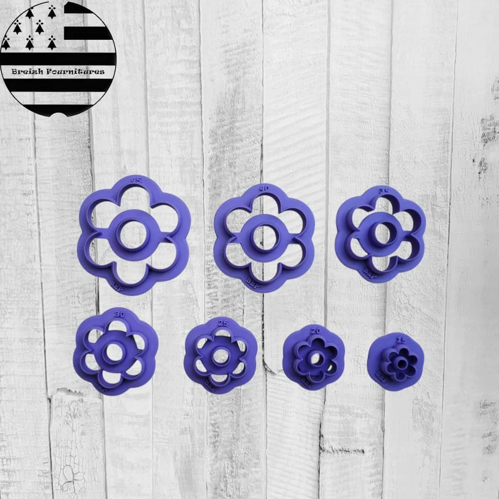 Emporte-pièce Fleur Pâte Polymère Outil Création DIY
