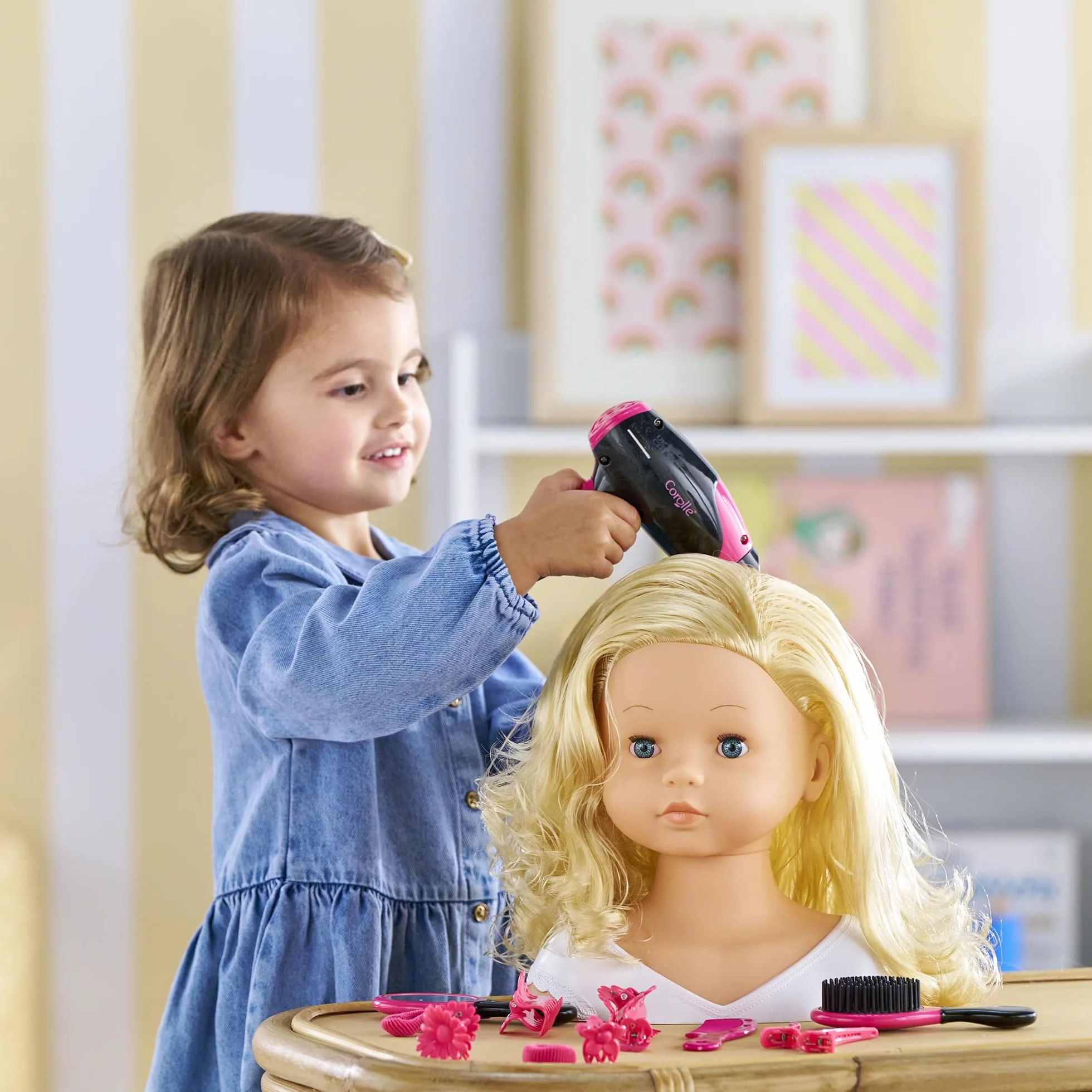 Corolle Tête à coiffer 10 Accessoires dès 3 Ans