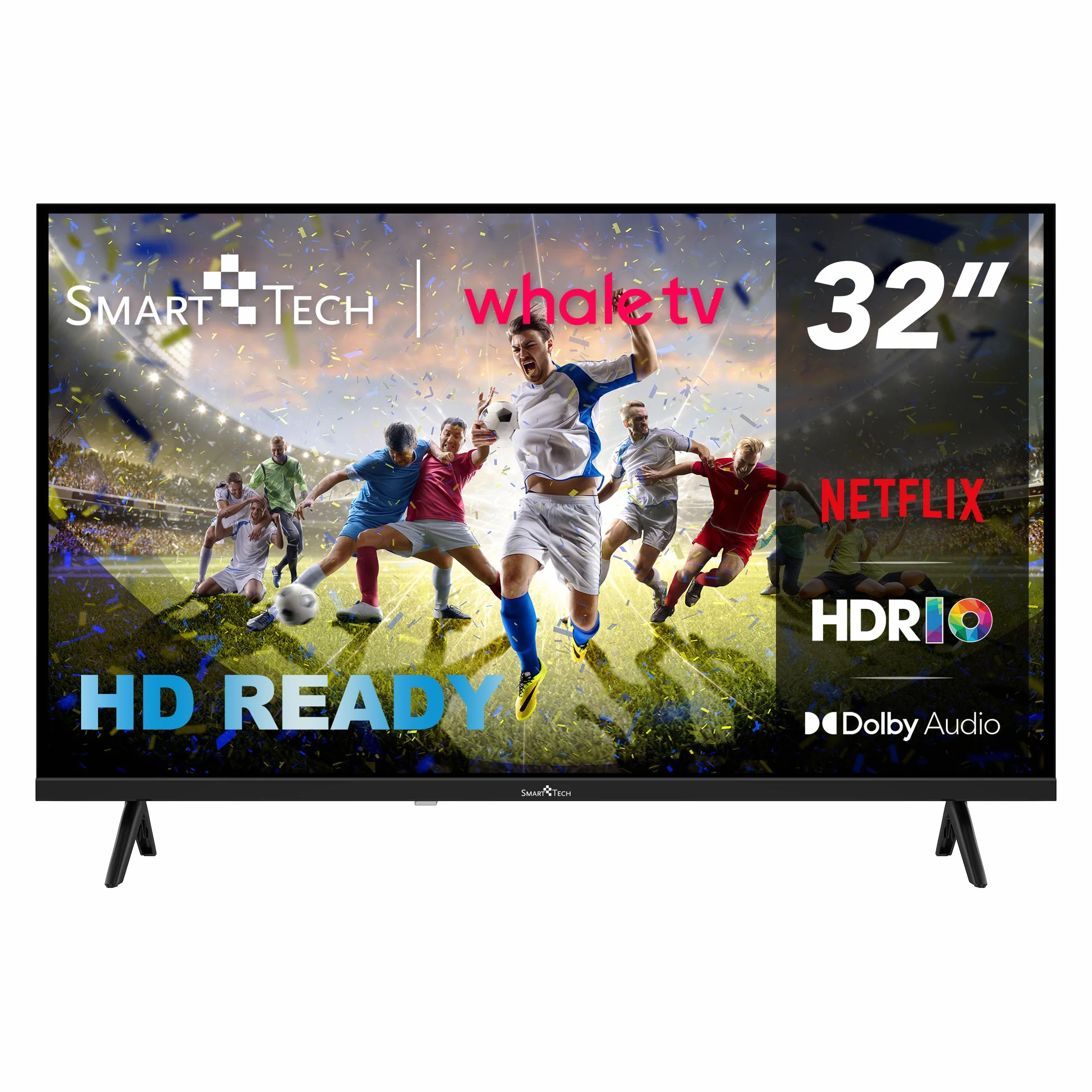 Smart Tech TV LED HD 32" (80 cm) Smart TV Whale OS z Molotov, Netflix, Prime Video, Disney+, 2xHDMI, 2xUSB, Dolby Digital+