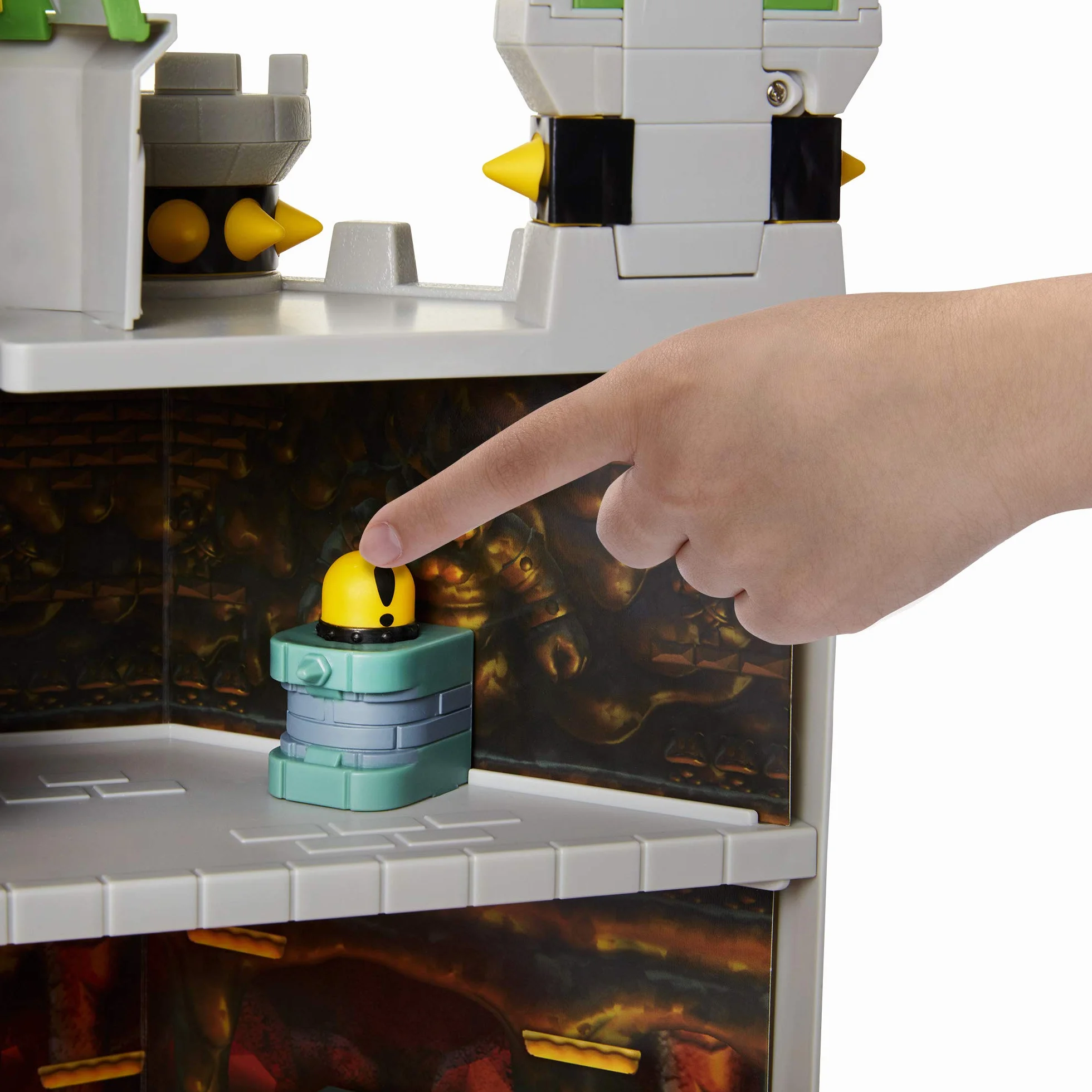 Super Mario Chateau de Bowser Playset Deluxe Figurines Bowser Inclus Effets Sonores