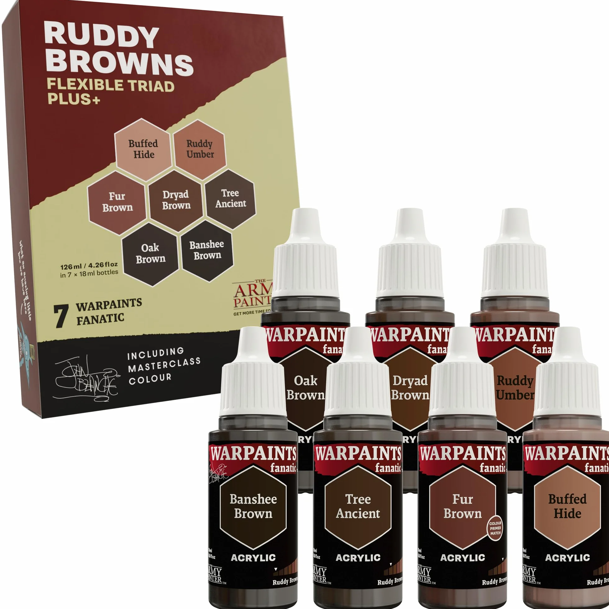 The Army Painter Warpaints Flexible Triad PLUS+ Deep Greens 7x18ml Peintures Acryliques