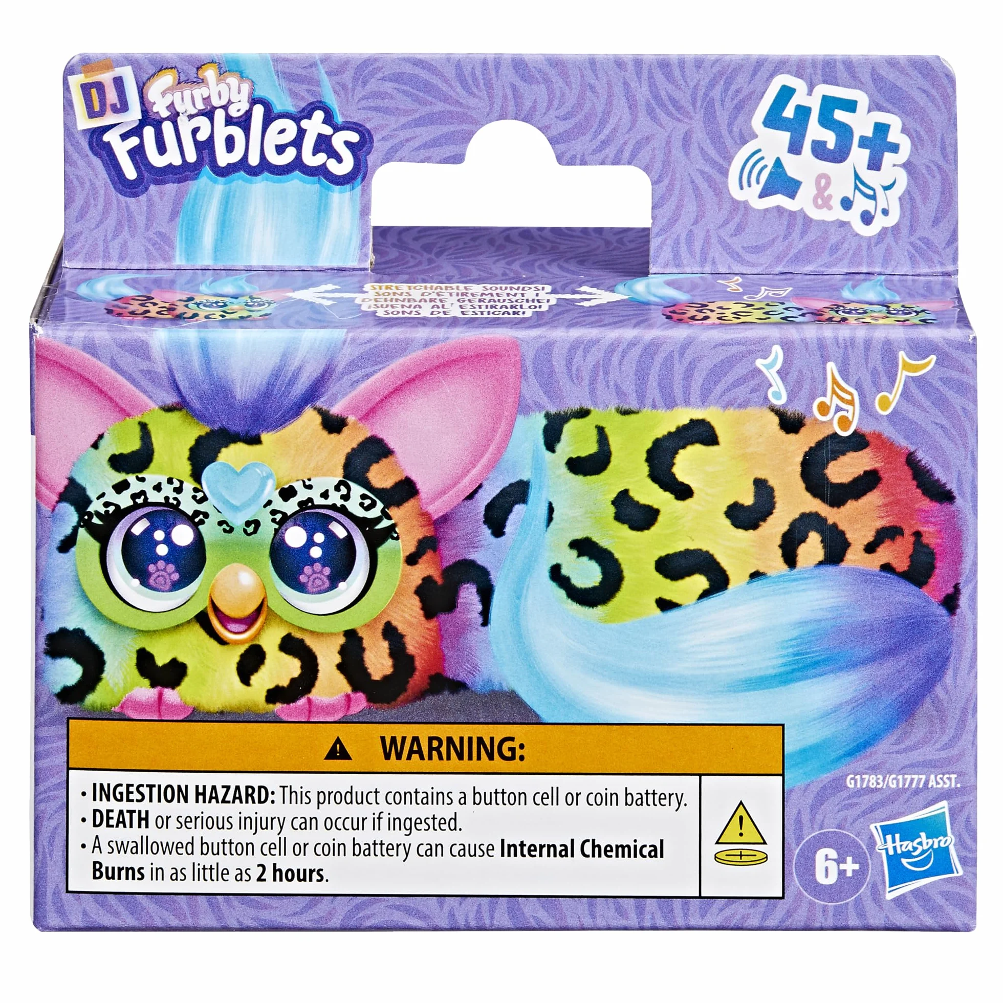 Furby DJ Furblets Rain-Bow-Kat, Jouet en Peluche