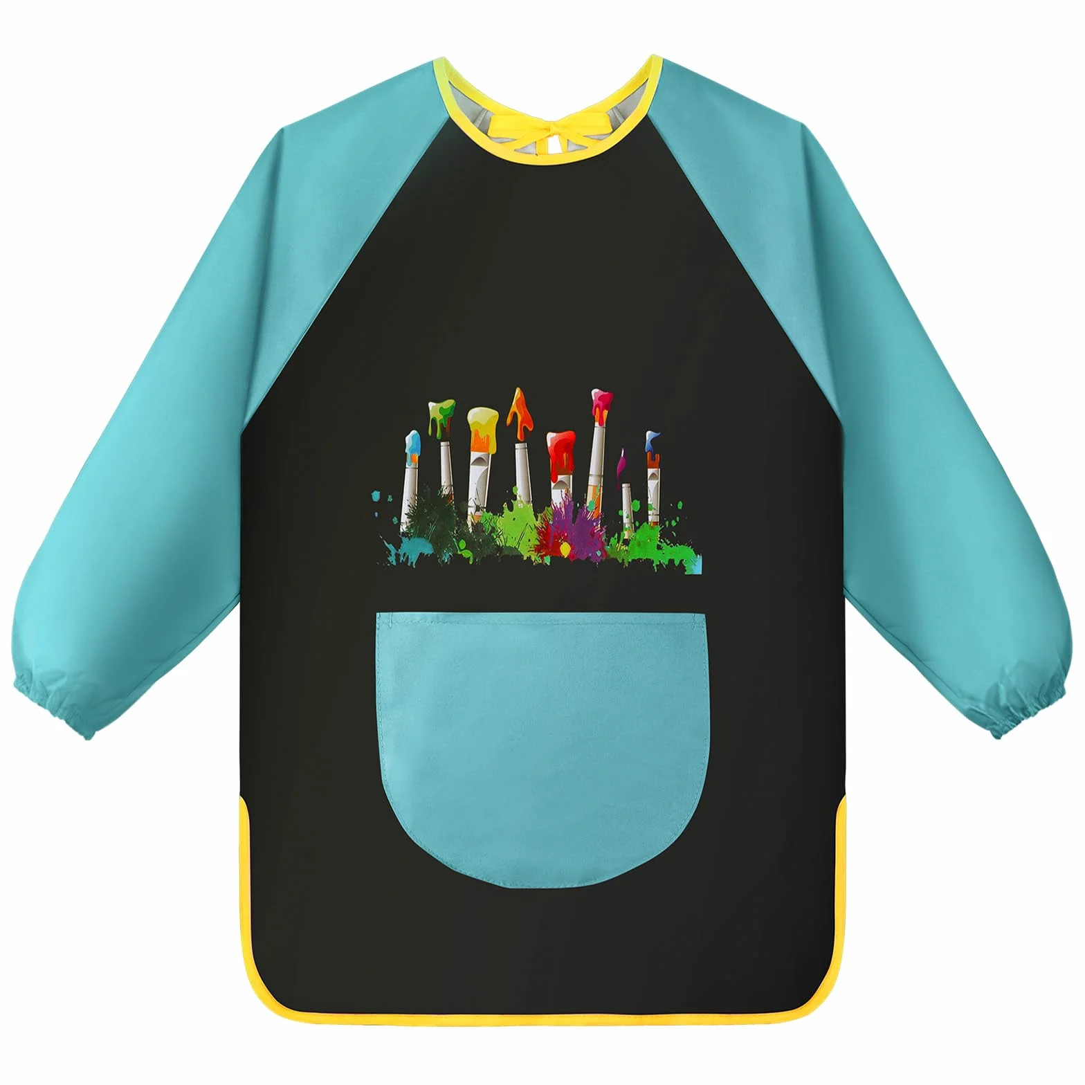 OSDUE Tablier Peinture Enfant Imperméable Manches Longues 7-12 ans avec Poches