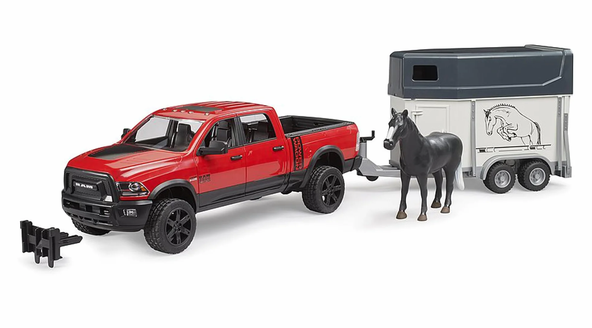 Bruder 02501 RAM 2500 Power Wagon avec van et cheval véhicule tout-terrain