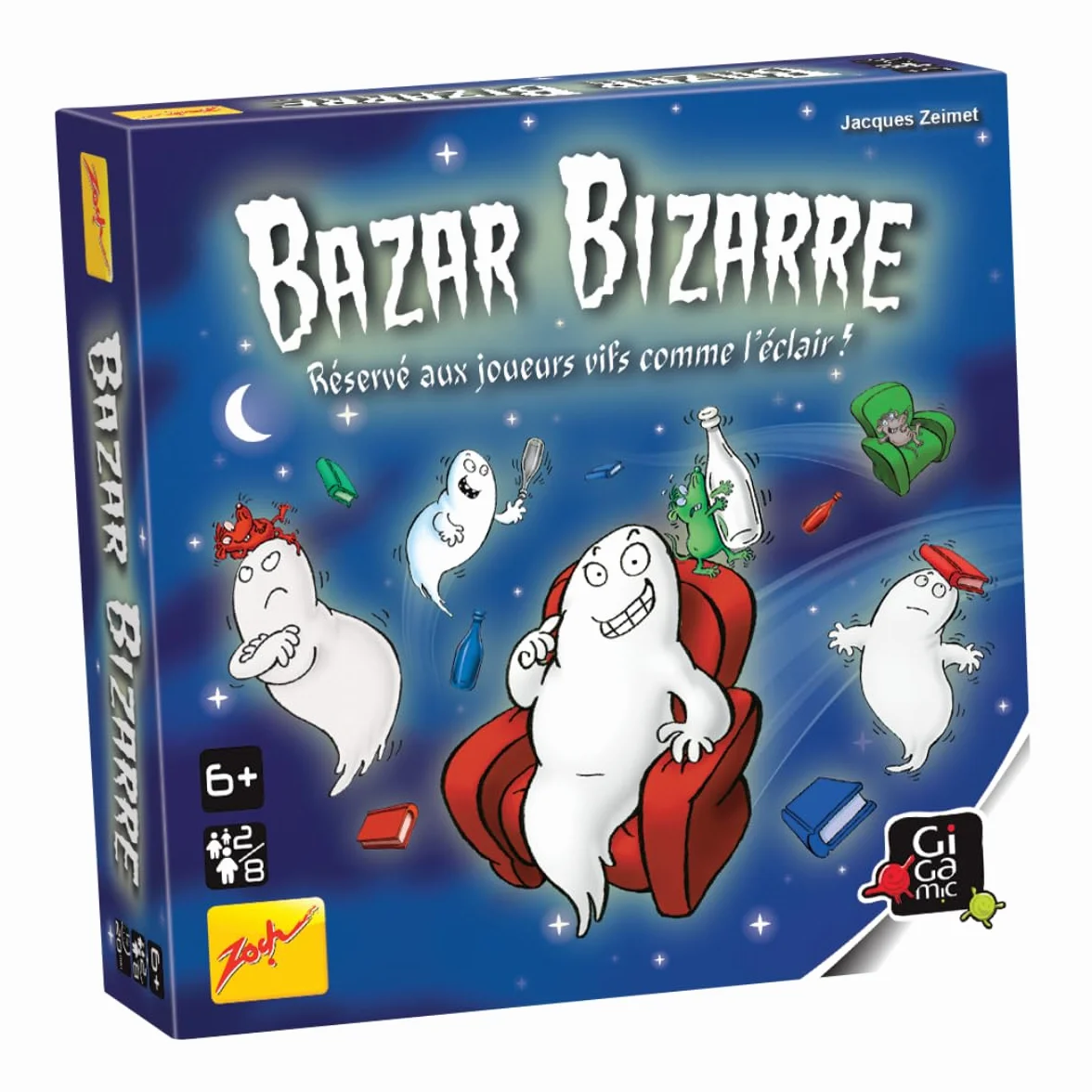 GIGAMIC Bazar Bizarre Jeu de société Défis Visuels dès 6 ans 2 à 8 joueurs 20 Min