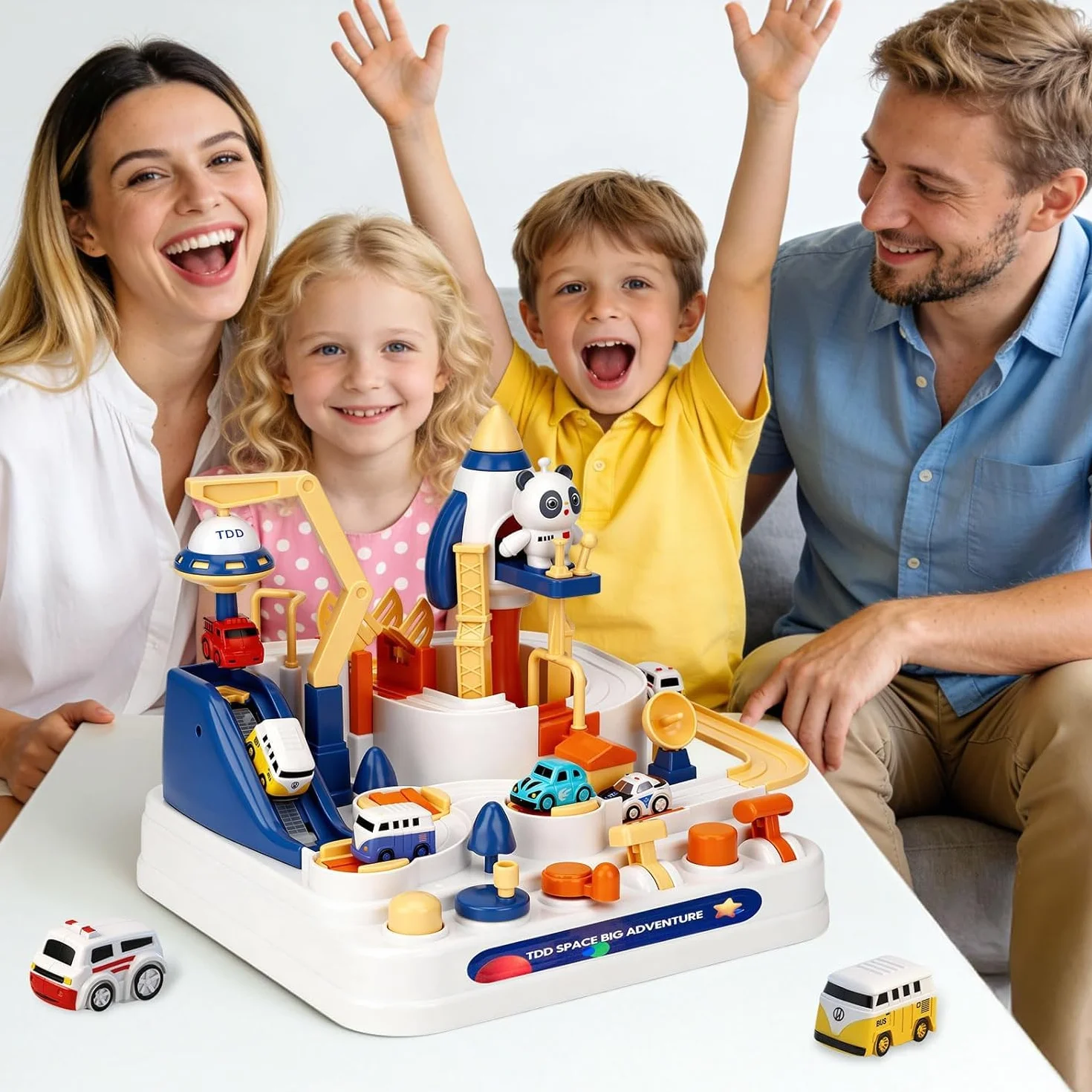 Jeu de circuit de course Montessori pour enfants 3-8 ans, voiture enfant jouet éducatif cadeau Noël anniversaire