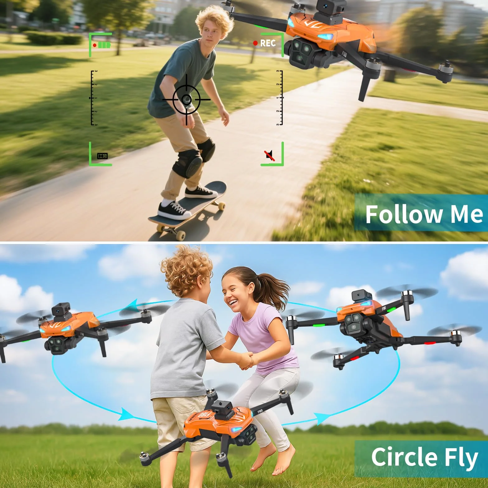Drone GPS Avec Caméra 4K, Écran De Télécommande 4,5 Pouces, Retour Automatique, Évitement Automatique Des Obstacles, Vol 22 Min, Drone RC FPV Pliable Avec Follow-Me, Cadeau Pour Adultes