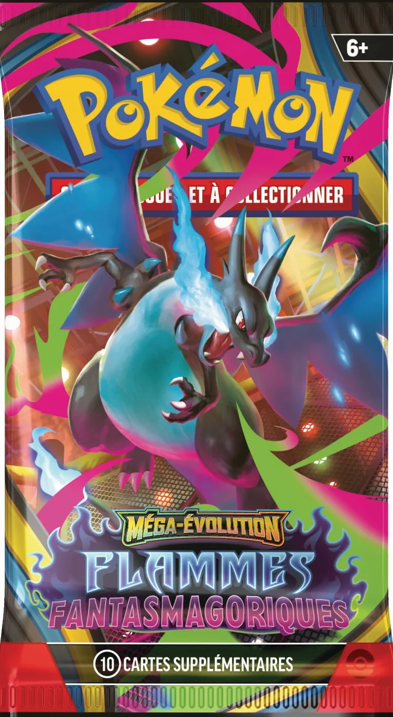 Pokémon JCC Méga-Évolution Flammes Fantasmagoriques Lot 6 boosters