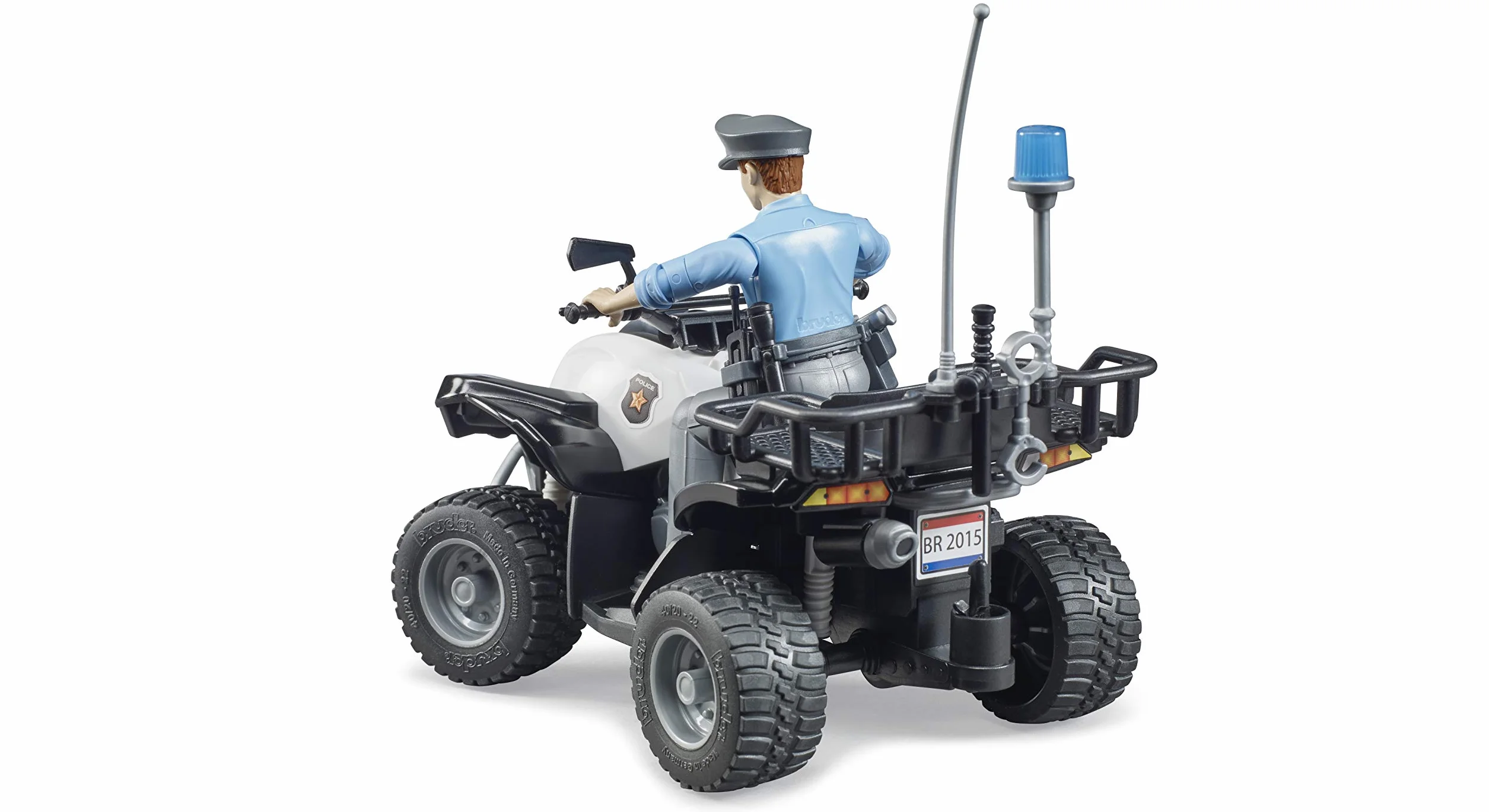 Bruder 63011 Police Quad avec Lumière et Accessoires