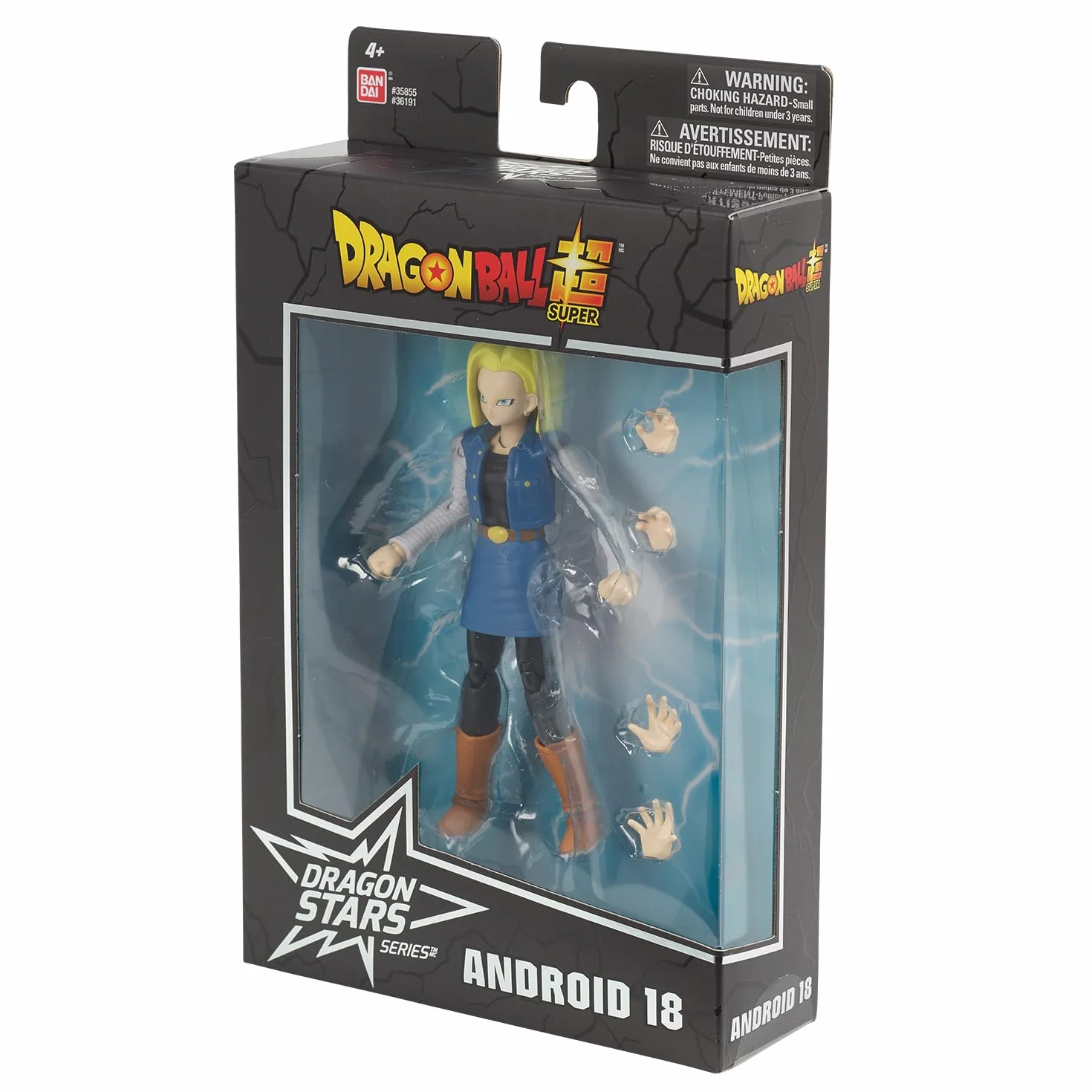 BANDAI Dragon Ball Super Figurine Dragon Star 17 cm Android 18 Articulée Cyborg Jouet 4 Ans+