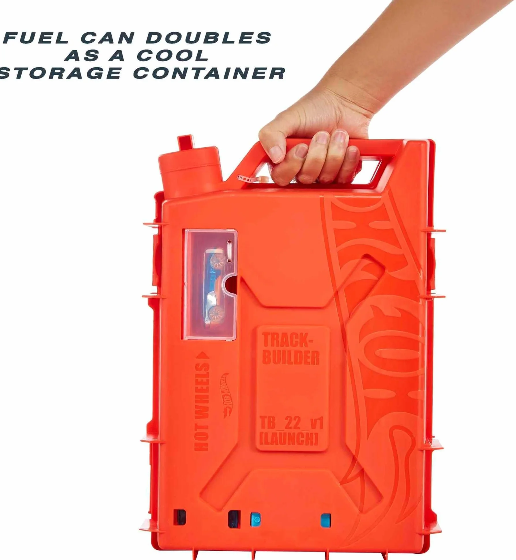 Hot Wheels Track Builder Unlimited Coffret Construction Circuit Petite Voiture Cascades Bidon D’Essence 1 Véhicule Inclus Jouet Enfant HDX78