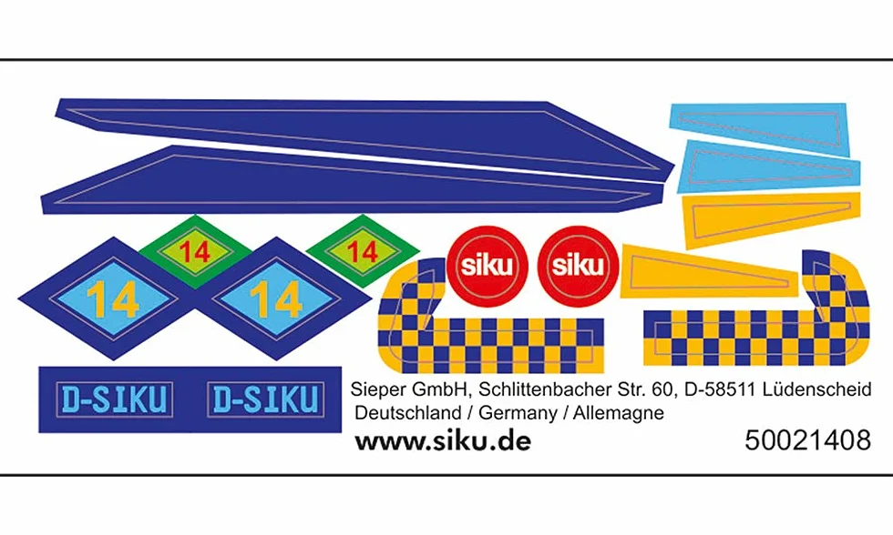 SIKU 1101 Avion Sportif en Métal Plastique Multicolore Hélice Rotative Ailes Rétractables