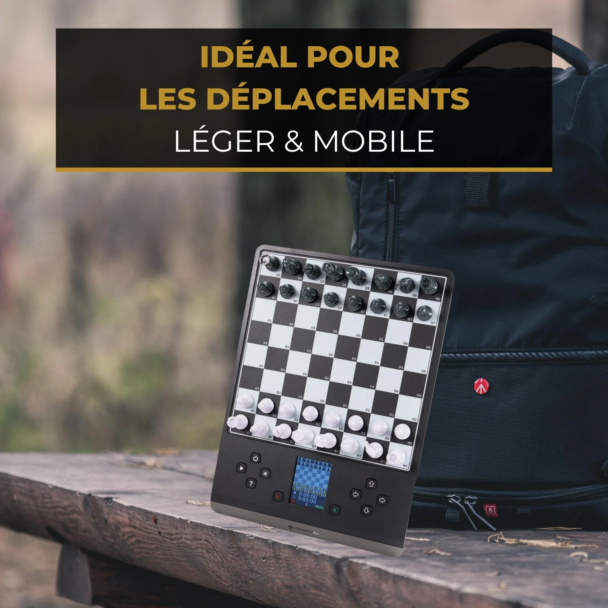 Millennium ChessGenius Pro Ordinateur d'échecs pour débutants et joueurs confirmés,entraîneur d'échecs intelligent offrant de nombreuses possibilités d'entraînement et différents niveaux de difficulté