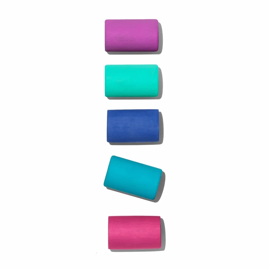 Lovevery Boîte de Cubes en Bois Massif, Blocs Construction Enfants, 18 Formes, Jouets Éducatif STEM