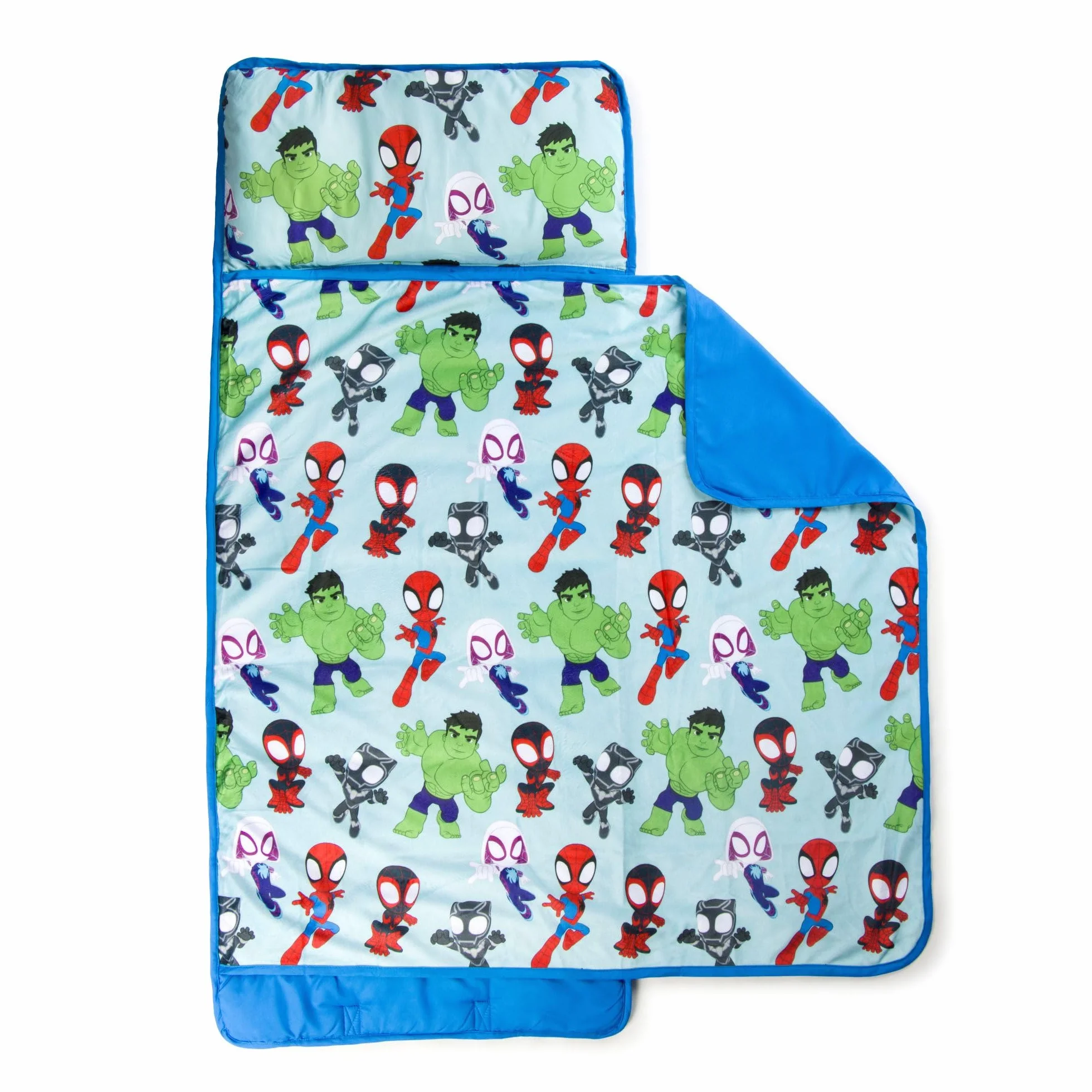 Sac de Couchage Enfant avec Oreiller et Couverture Intégrés 51 x 117 cm Microfibre Douce