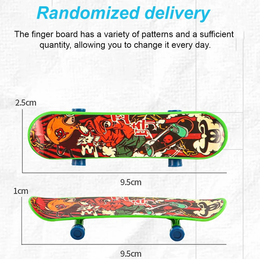 Planches à Doigts Stylées 16 Pièces, Mini Skateboards Professionnels, Skateboard Enfants Cadeau