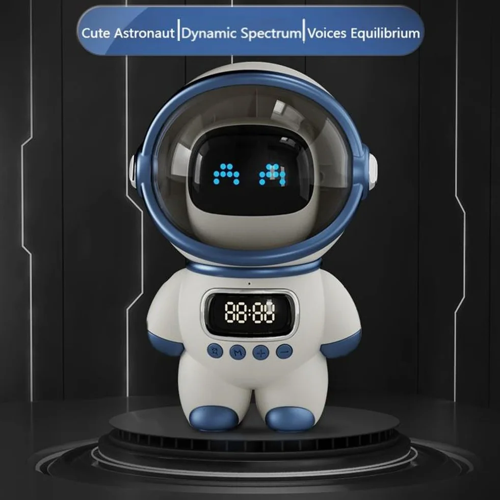 Robot AI Intelligent Haut-Parleur Bluetooth Boîte Sonore Réveil FM Radio
