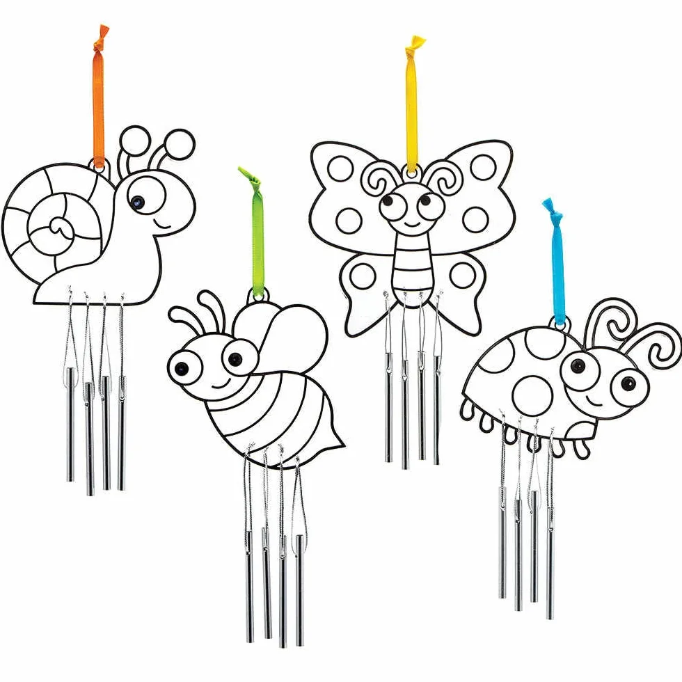 Baker Ross Carillons Attrape Soleil motifs Insectes Lot de 4 Loisirs Créatifs Enfants