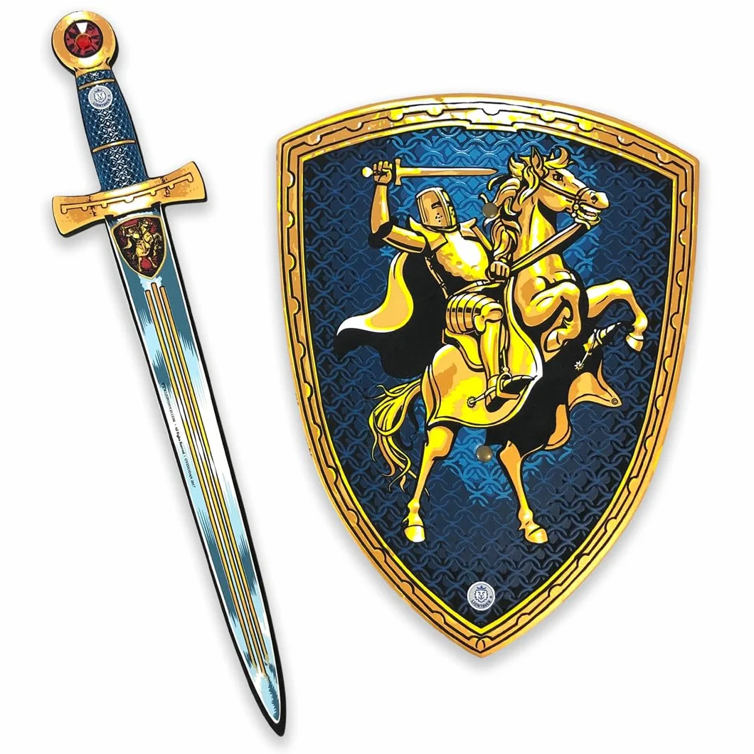 Liontouch Épée et Bouclier Chevalier pour Garçons 3-6 Ans Ensemble de Jeu en Mousse Médiéval