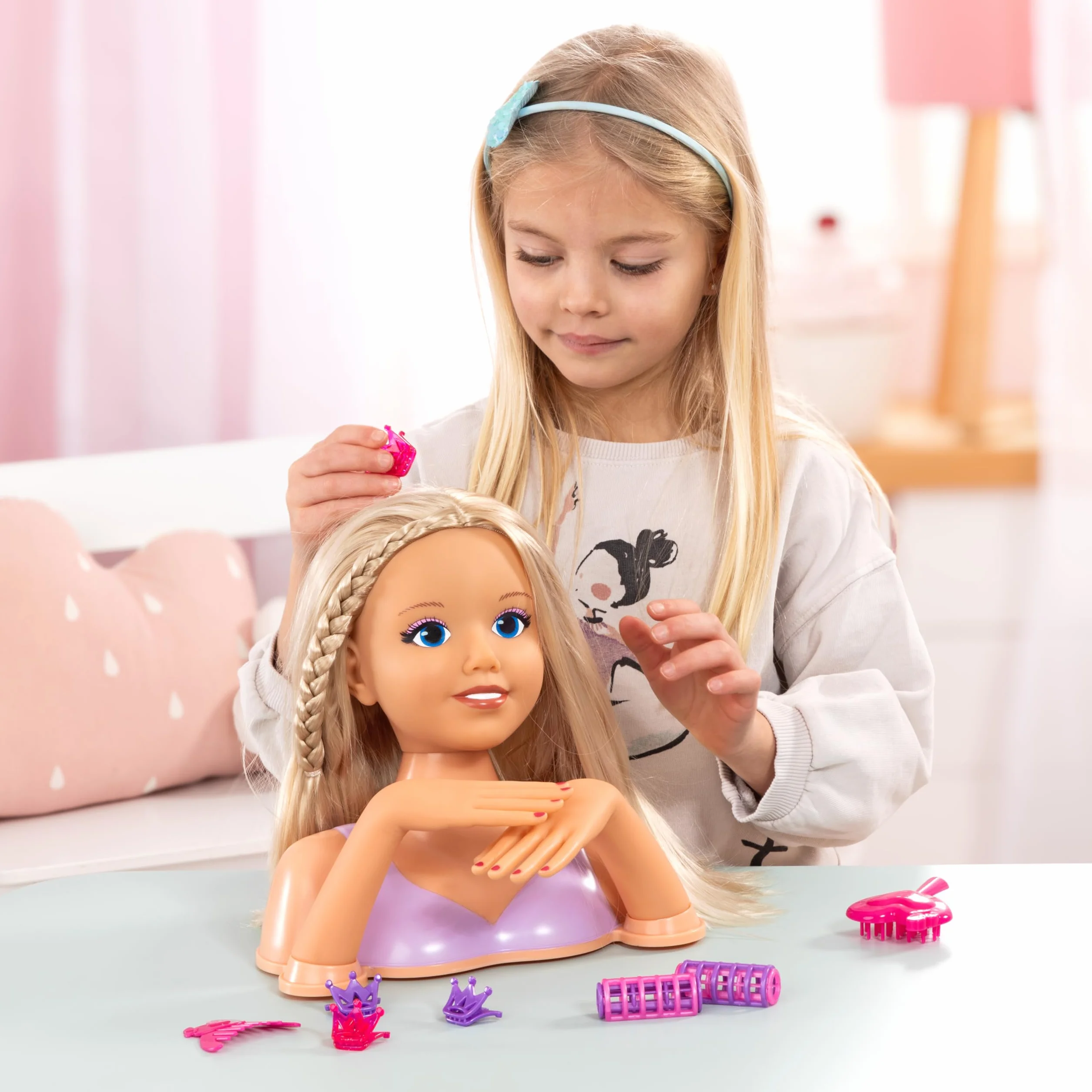 Bayer Design Tête à coiffer et maquiller 25 cm Blond