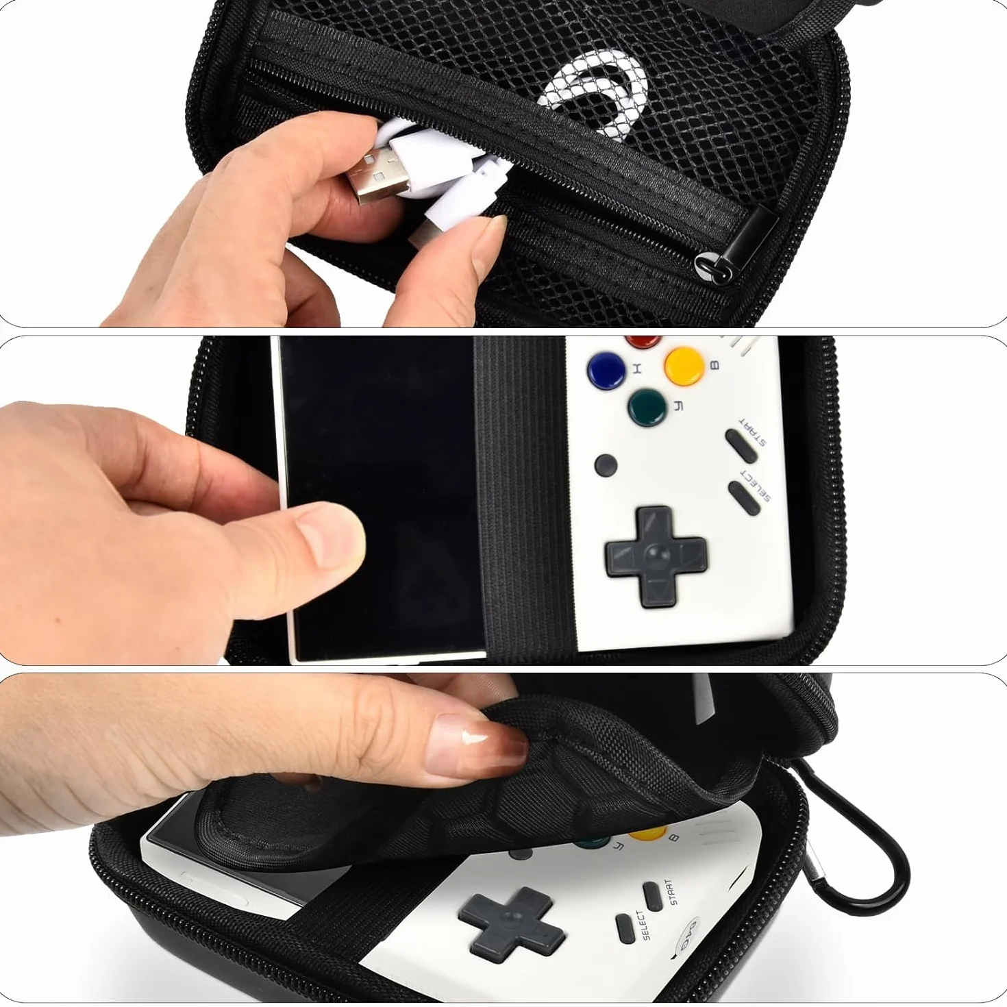 Sacoche de Transport pour MIYOO Mini Plus, Housse de Protection Anti-Rayures Coque Dure en EVA