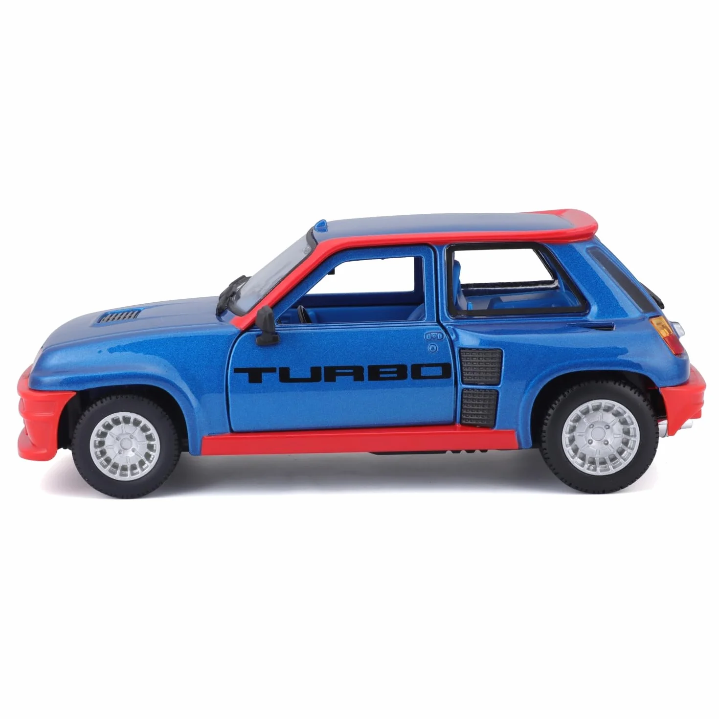 Bburago Renault 5 Turbo 1:24 Miniature Portes Ouvrables Bleu Rouge