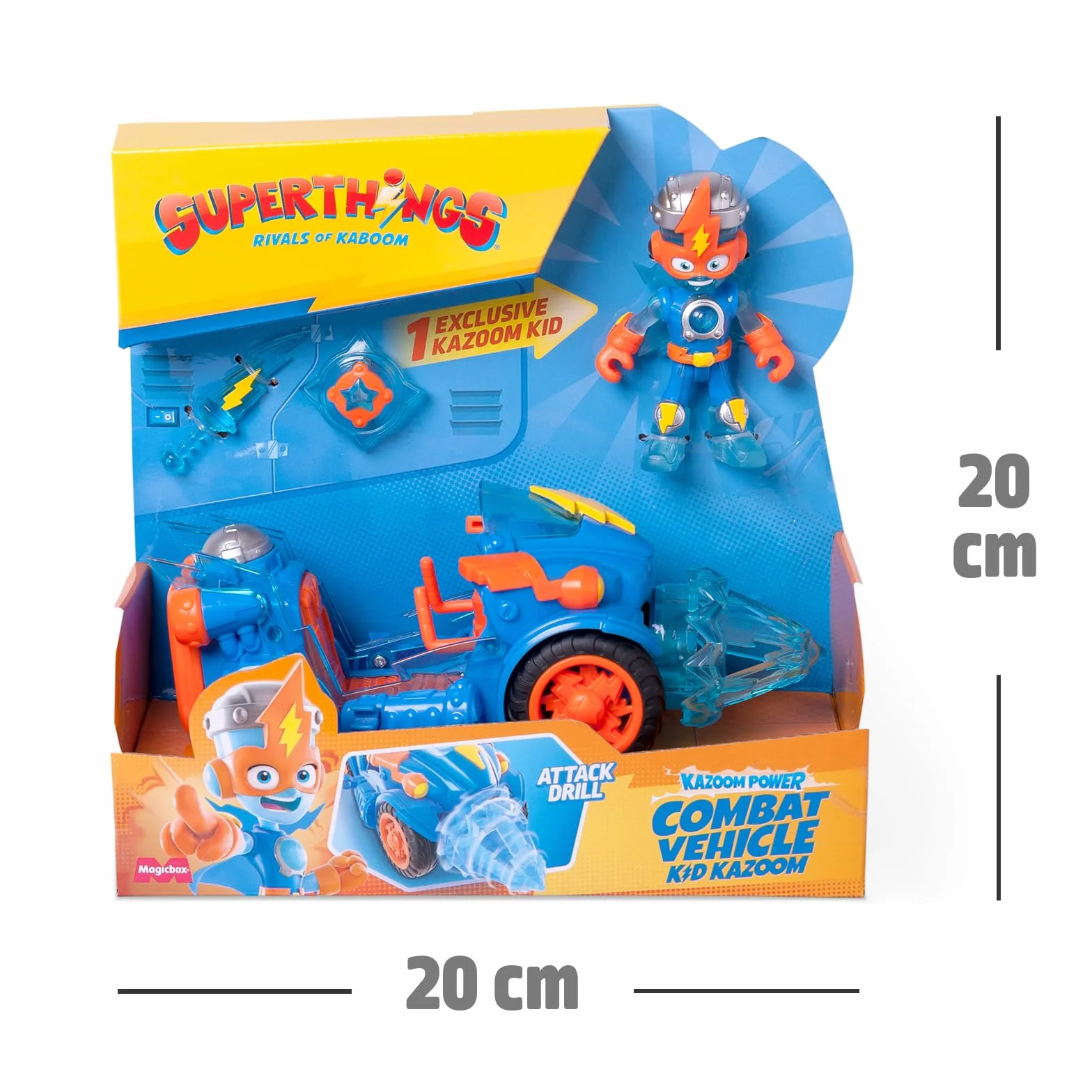 Superthings Véhicule de Combat Kid Kazoom Exclusif Arme Accessoire