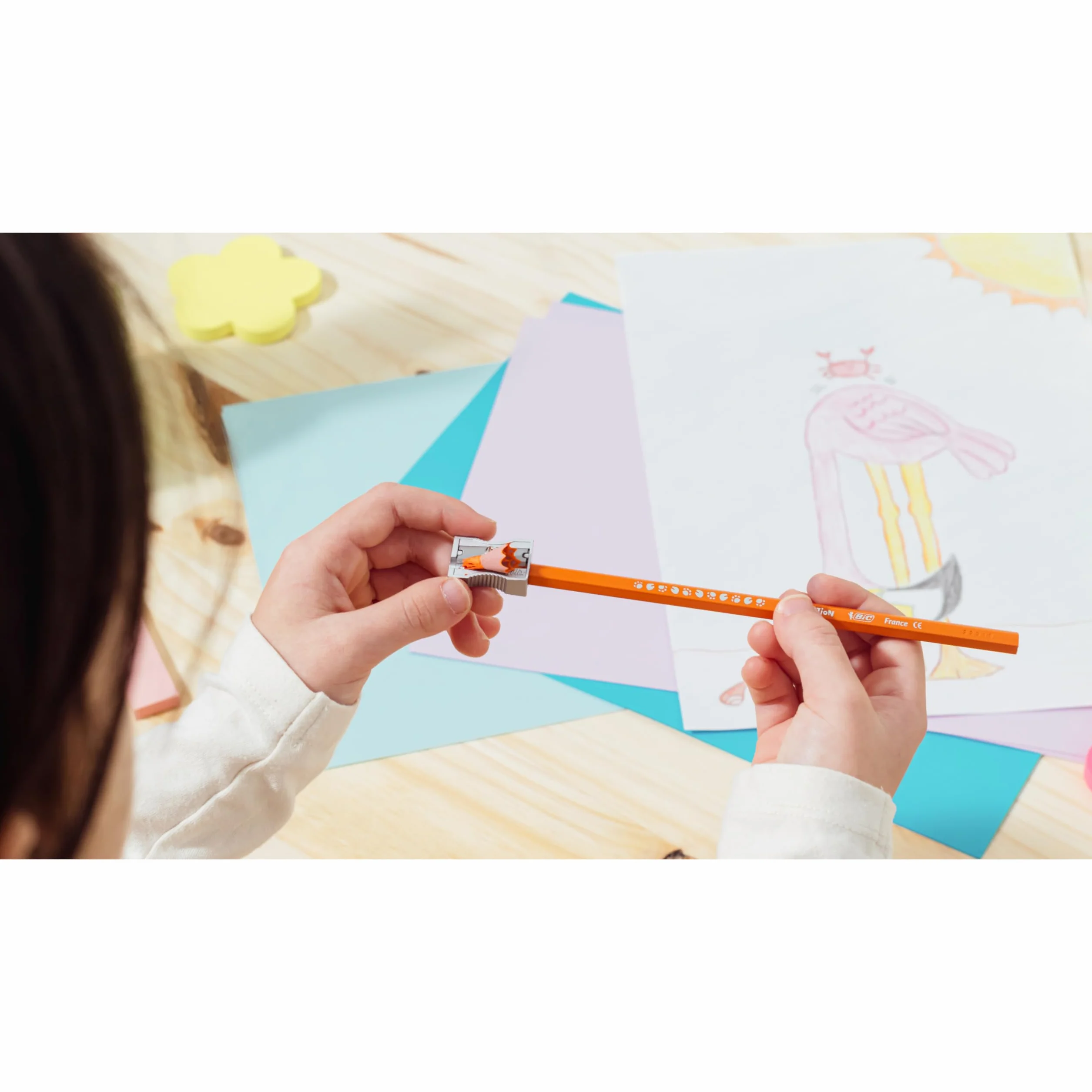 BIC Kids Evolution ECOlutions Crayons de Couleur 36 Pièces