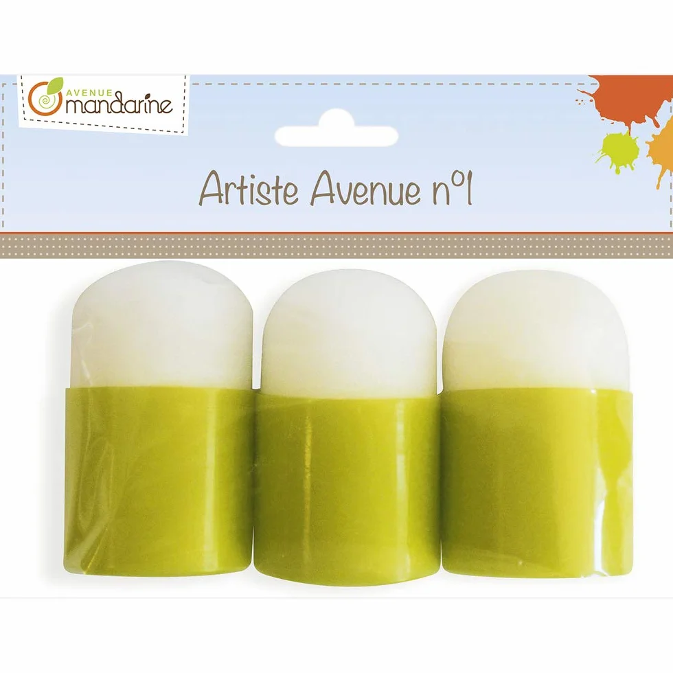 MY MANDARINE Lot de 3 Tampons en Mousse