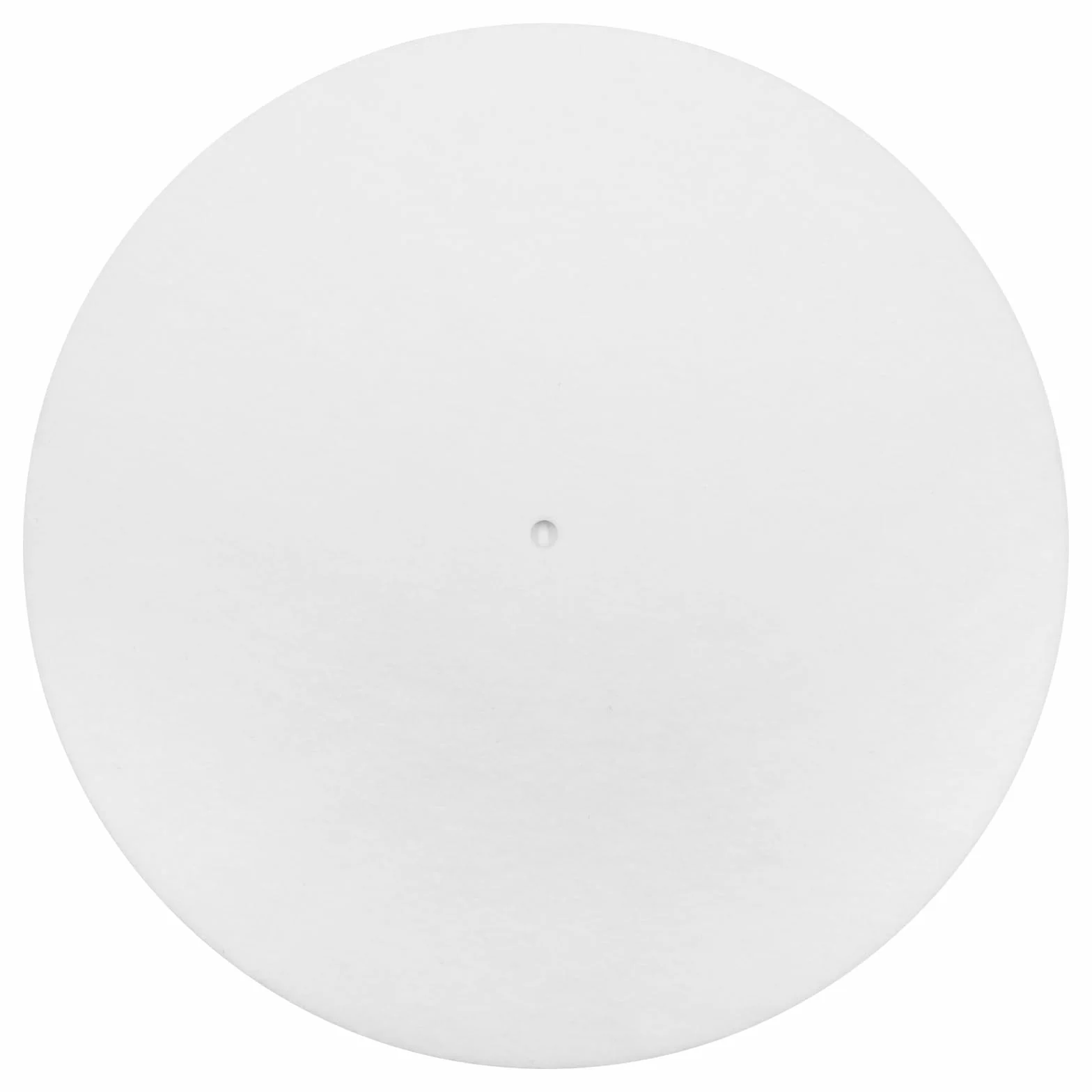 Tapis de table tournante 3 mm antidérapant antistatique pour tourne-disque vinyle haute fidélité (blanc)