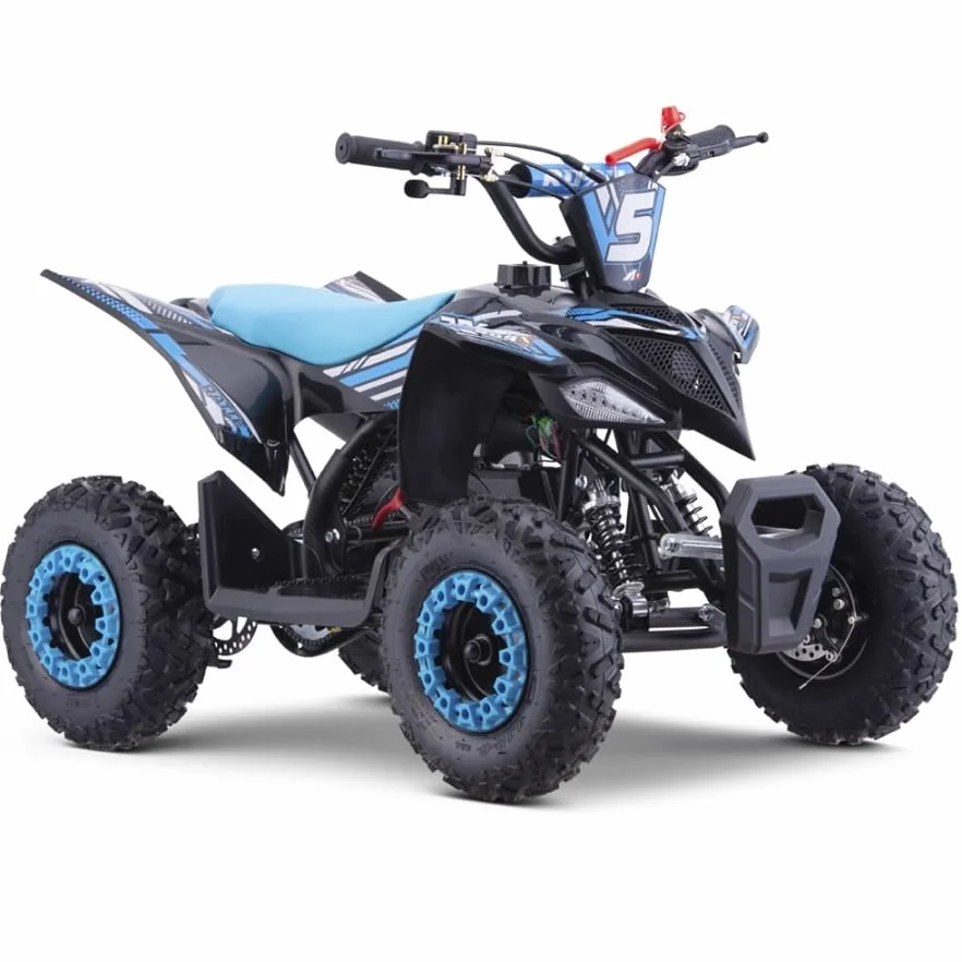 RATTE-R6 Mini Quad essence 49 cc pour enfant Bleu