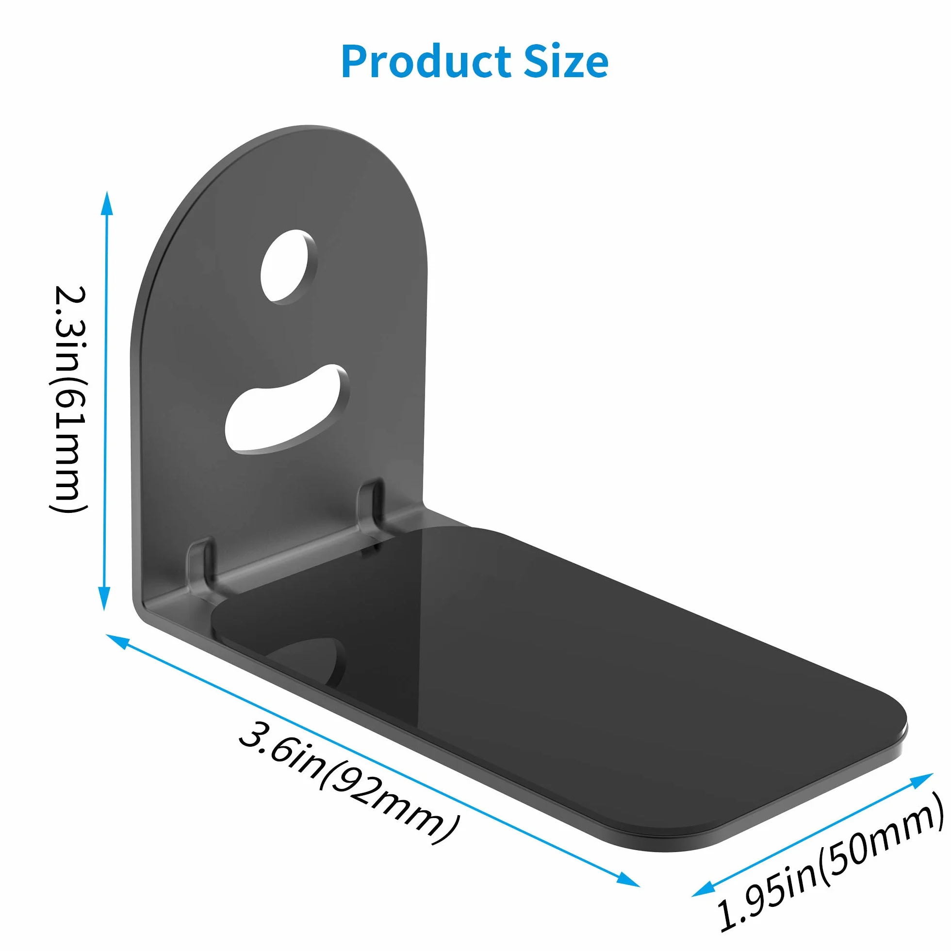 Support Mural pour Barre de Son Compatible Bose, JBL, Sonos, Samsung, Noir