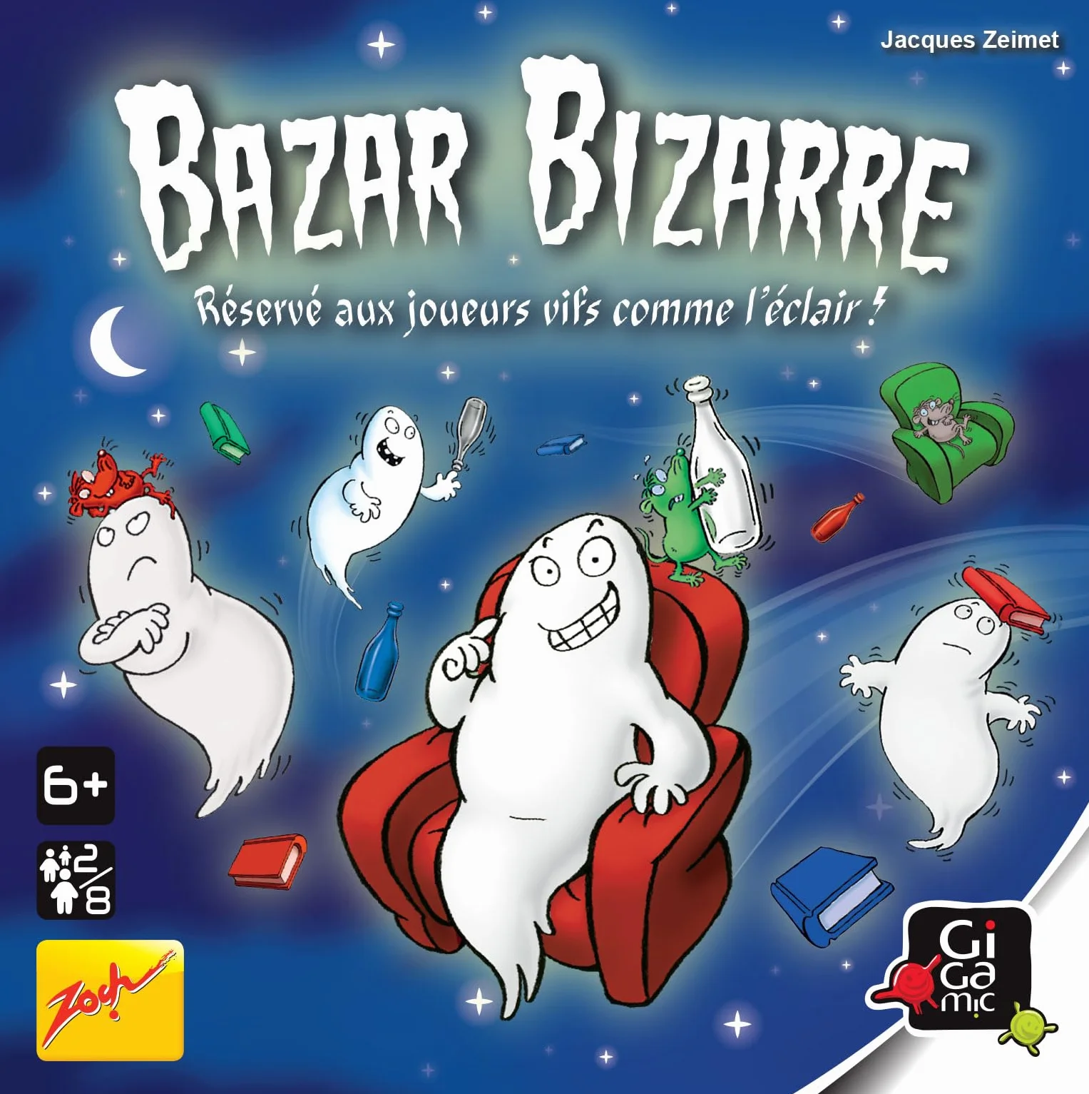 GIGAMIC Bazar Bizarre Jeu de société Défis Visuels dès 6 ans 2 à 8 joueurs 20 Min