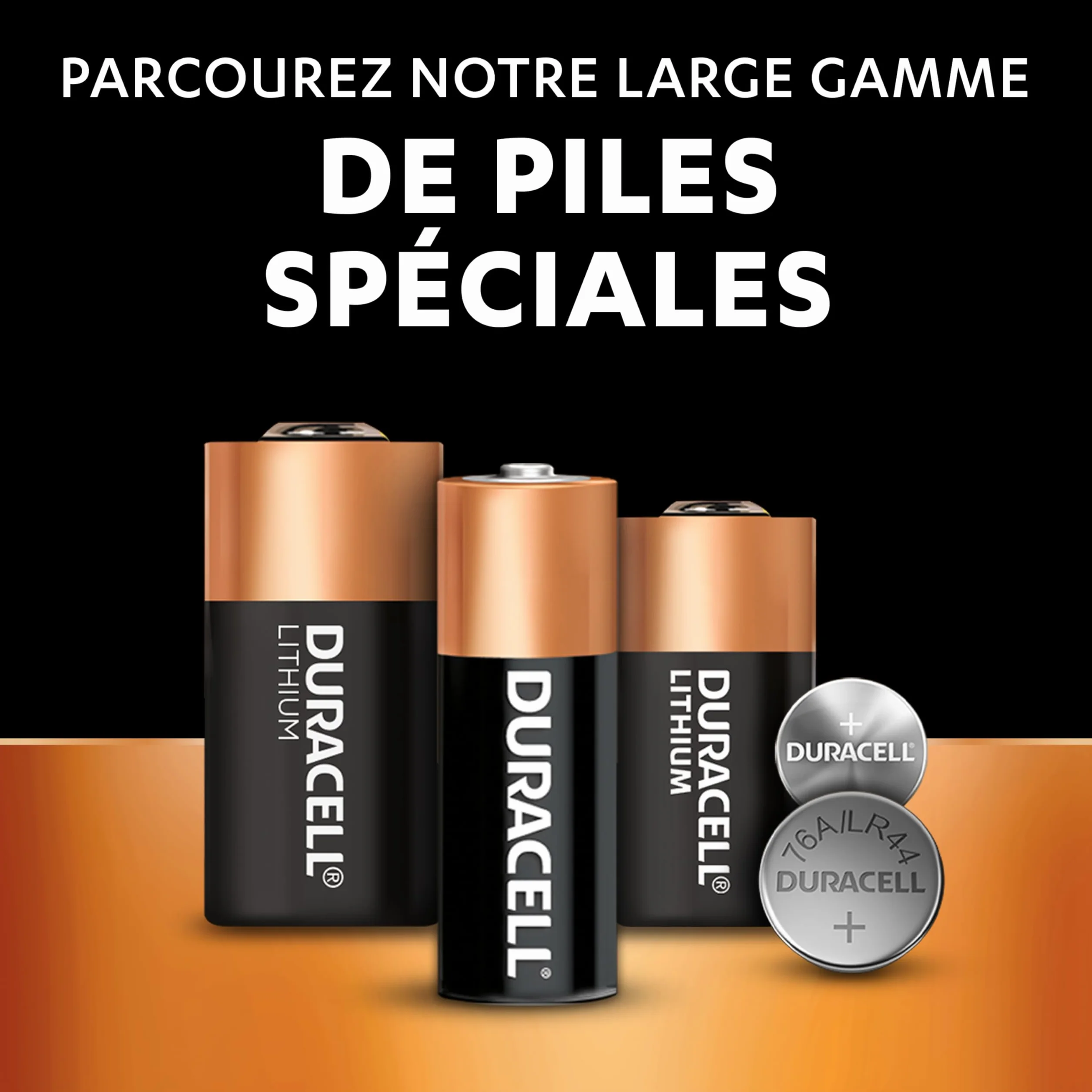 DURACELL LR44 Piles alcalines 1,5V (A76) Lot de 4 – +50% Puissance – Conservation 5 Ans – Prévention des fuites