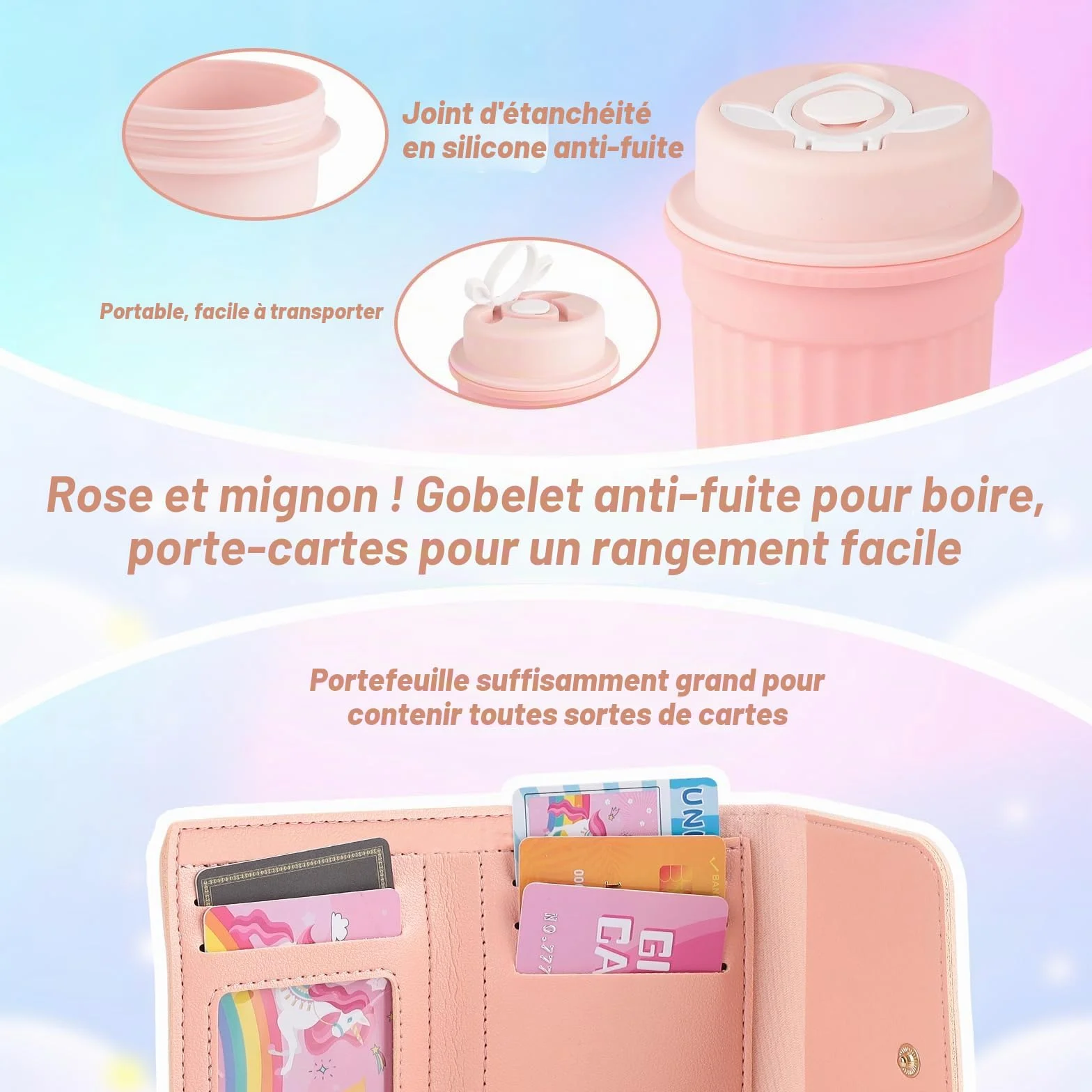 Sac à main pour petites filles avec accessoires – Ensemble de maquillage pour tout-petits