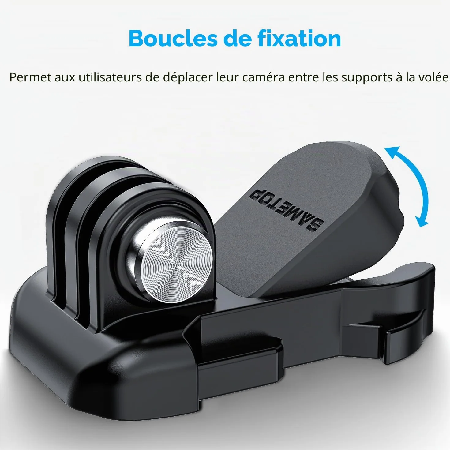 3M Adhésif Fixation Attache Support Sticker Compatible GoPro Hero 13 12 11 10 Max 9 8 7 6 5 Session DJI Osmo Caméras d'action 12 en 1