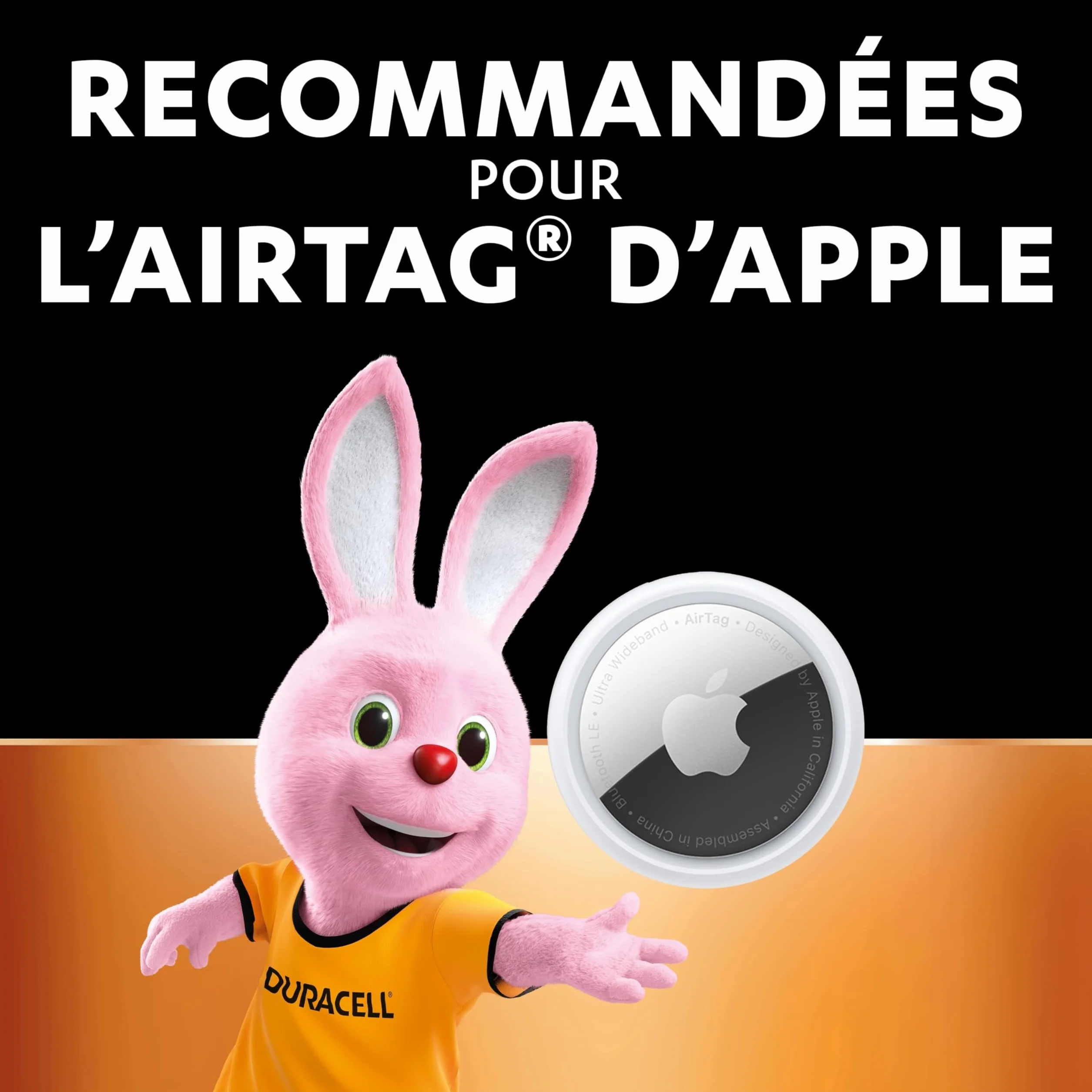 DURACELL CR2032 Piles Boutons au lithium 3V lot de 4 Technologie Sécurité Enfant pour AirTag Apple