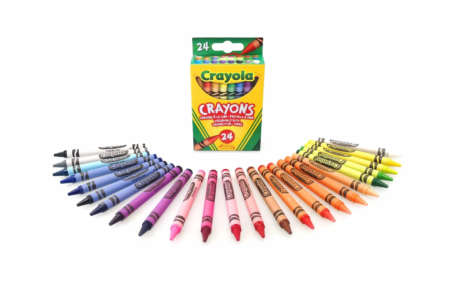CRAYOLA Crayons de cire Set de 24 pièces Couleurs assorties