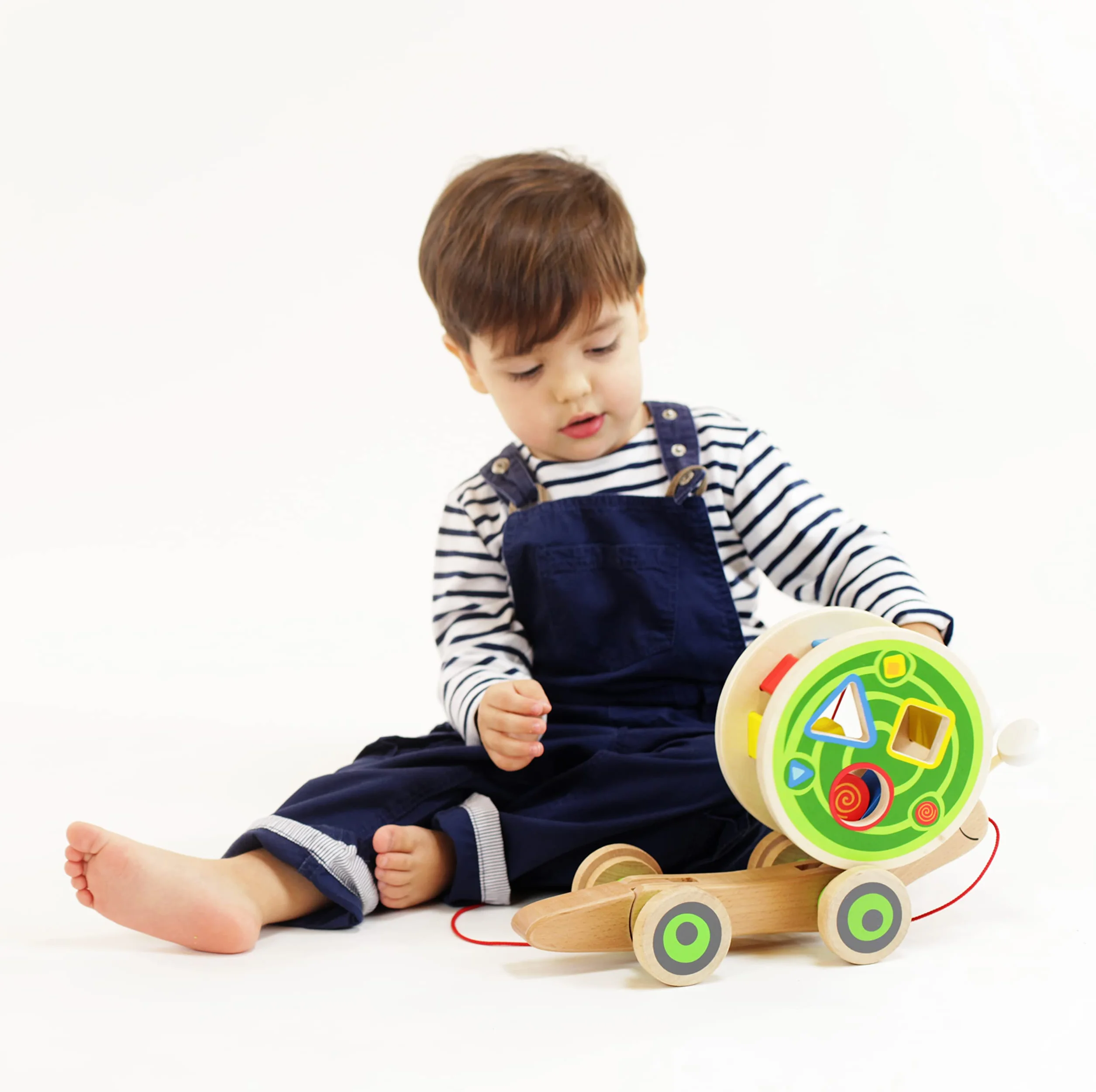 Hape Escargot Jouet en Bois à Tirer pour Enfant 1 an - Exploration, Motricité, Apprentissage